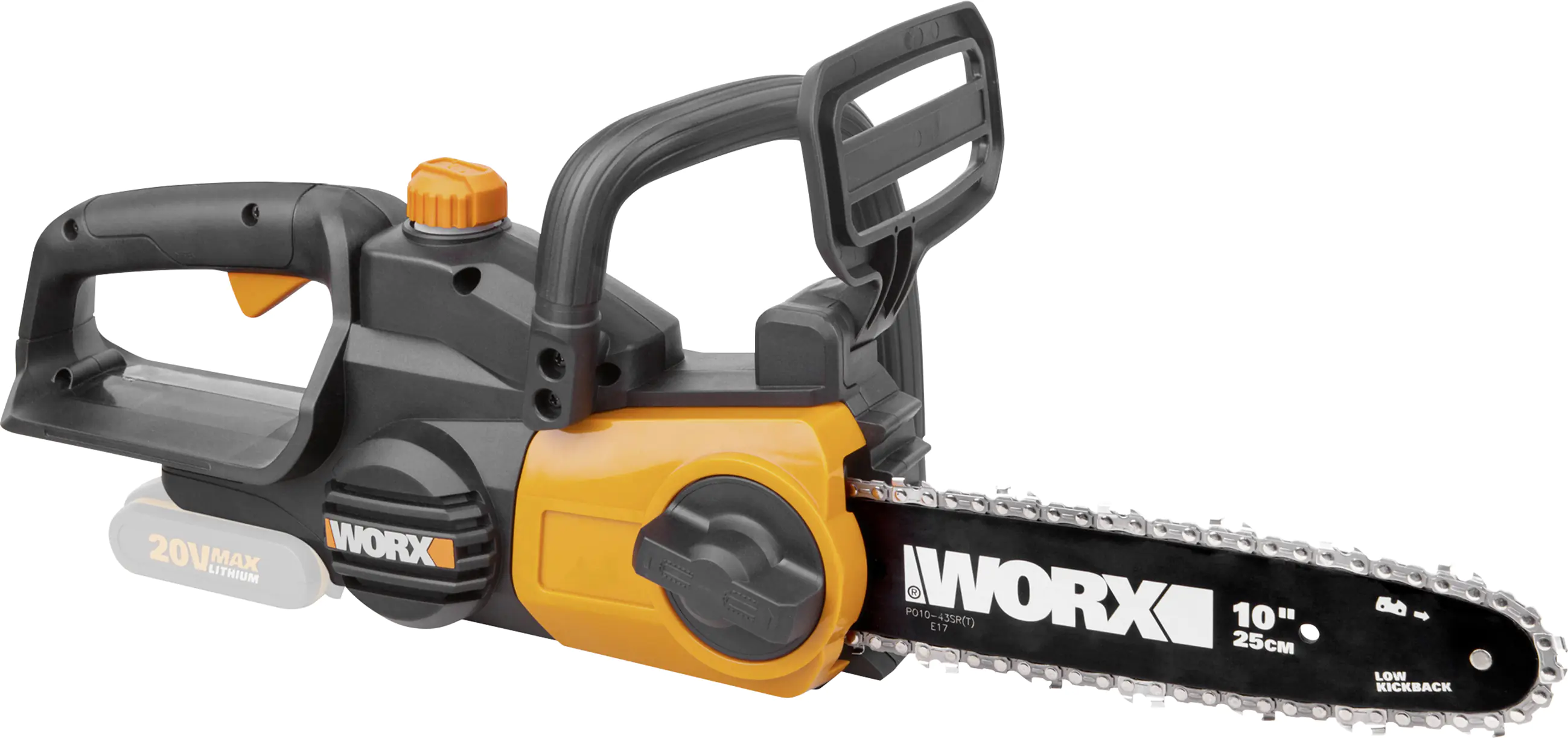 Worx Akku-Kettensäge WG322E.9 20 V 25 cm ohne Akku und Ladegerät Worx Akku-Kettensäge WG322E.9 20 V 25 cm ohne Akku und Ladegerät