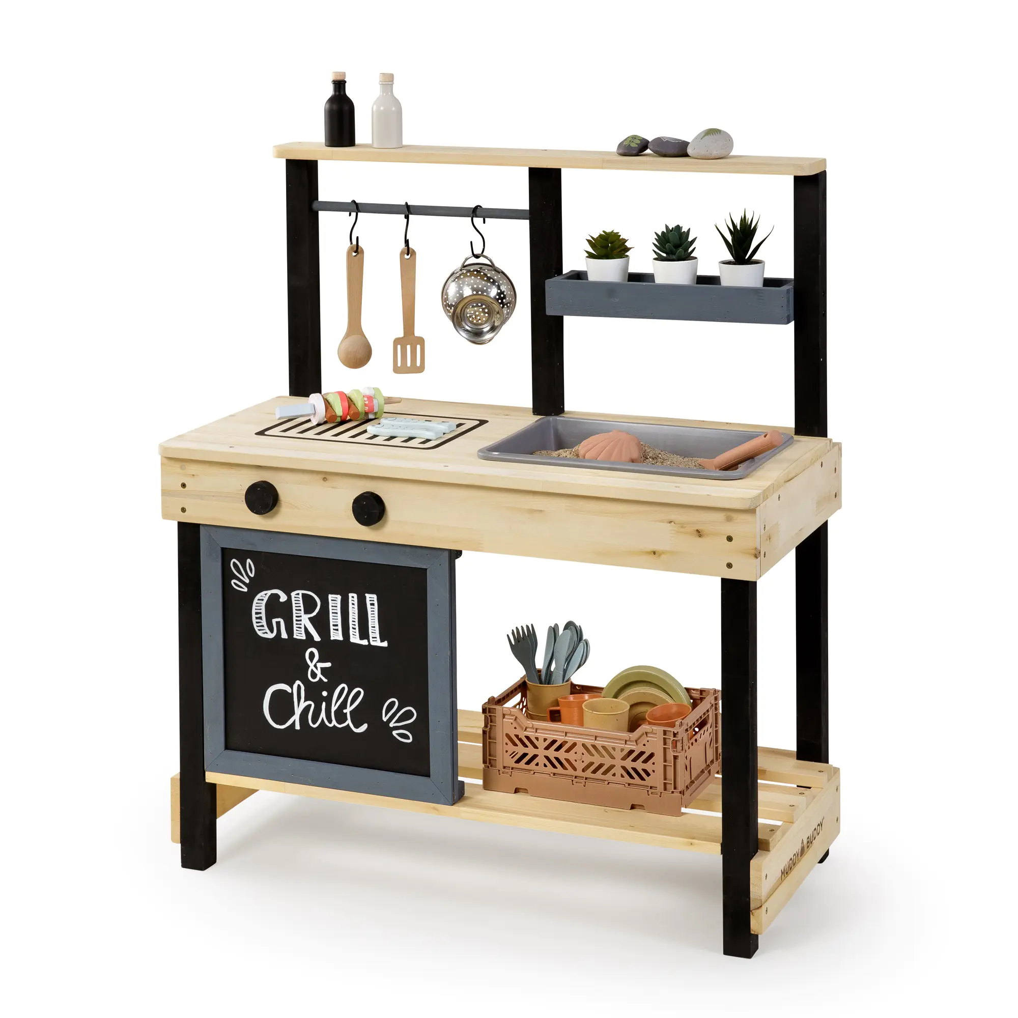 Muddy Buddy Matschküche Grill and Chill 80 x 40 x 90 cm