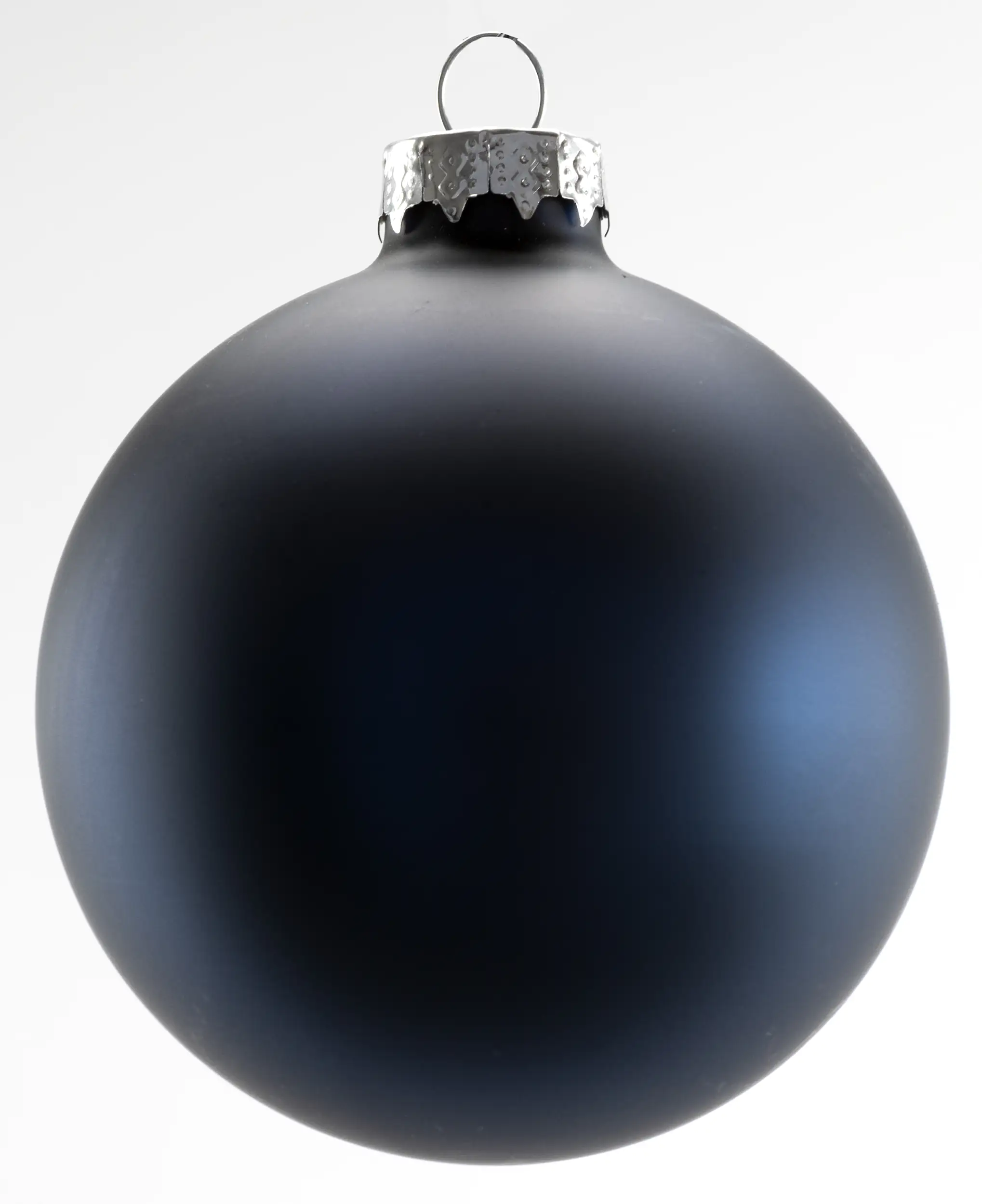 TrendLine Weihnachtskugeln aus Glas Ø 8 cm nachtblau 6 Stück