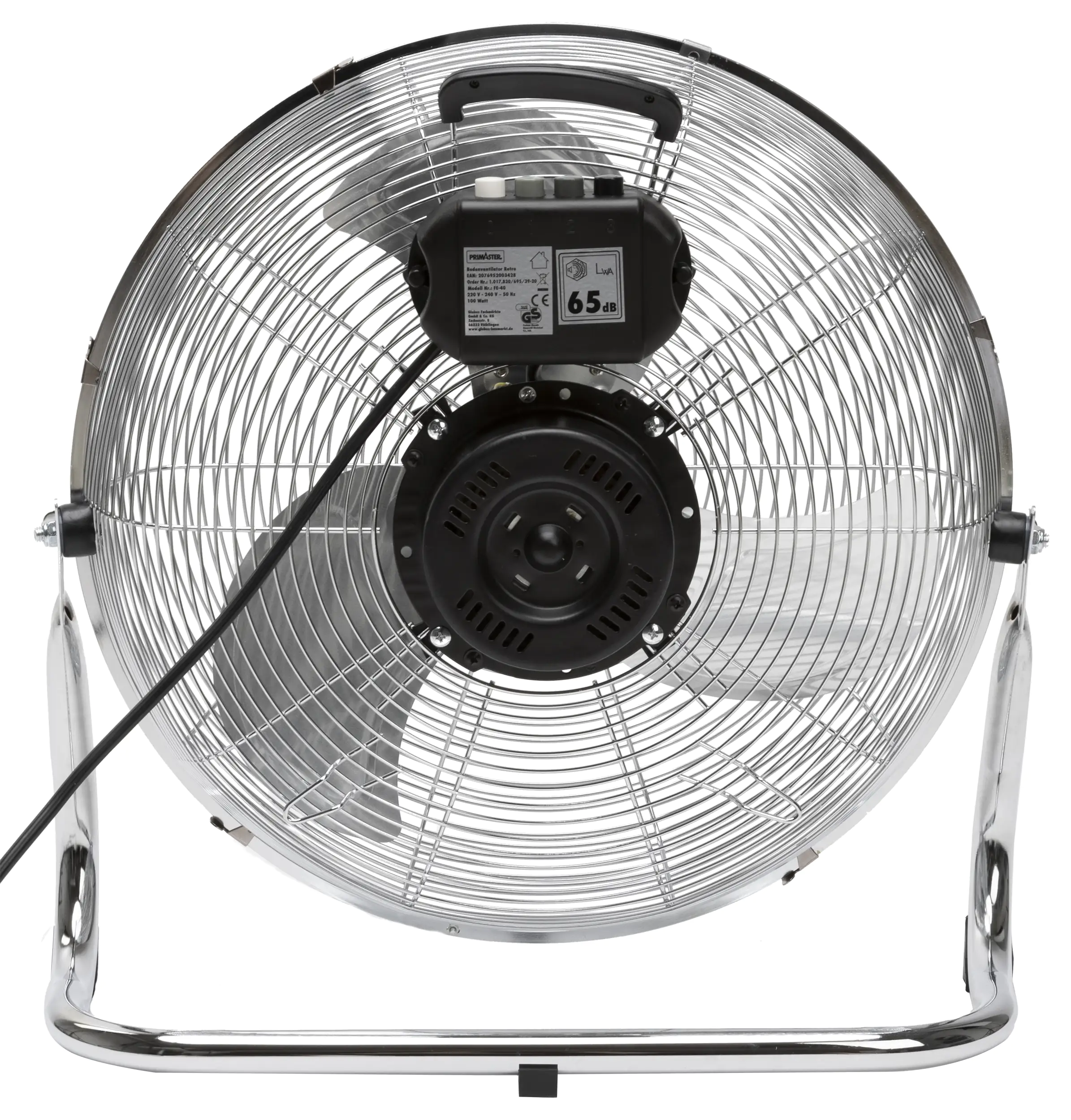 Primaster Bodenventilator Ø ca. 50 cm, verchromt Primaster Bodenventilator Ø ca. 50 cm, verchromt