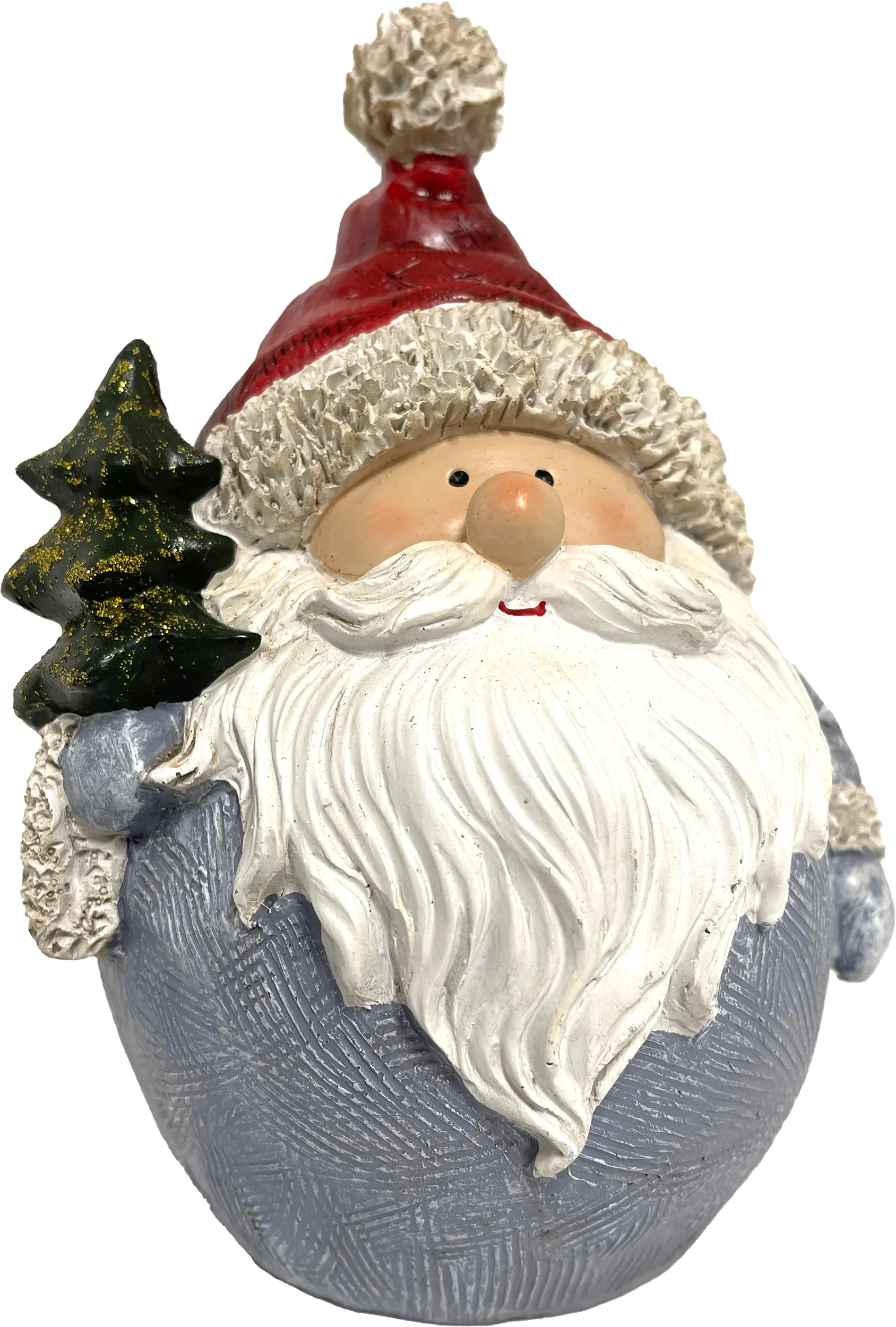 Dekofigur Wichtel rot-grau 19,5 cm