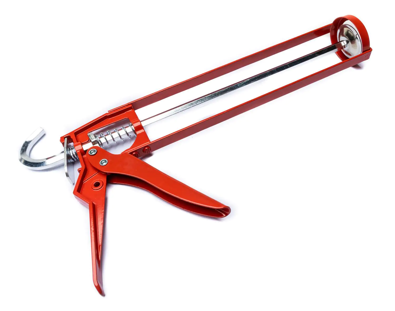 TrendLine Kartuschenpresse Skelett Stahl 310 ml rot mit Schnellspannhebel