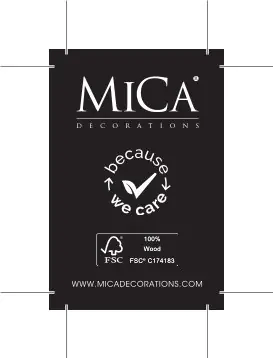 Mica Decorations Serviertablett Duko mango wood 50 x 15 x 17 cm dunkelbraun