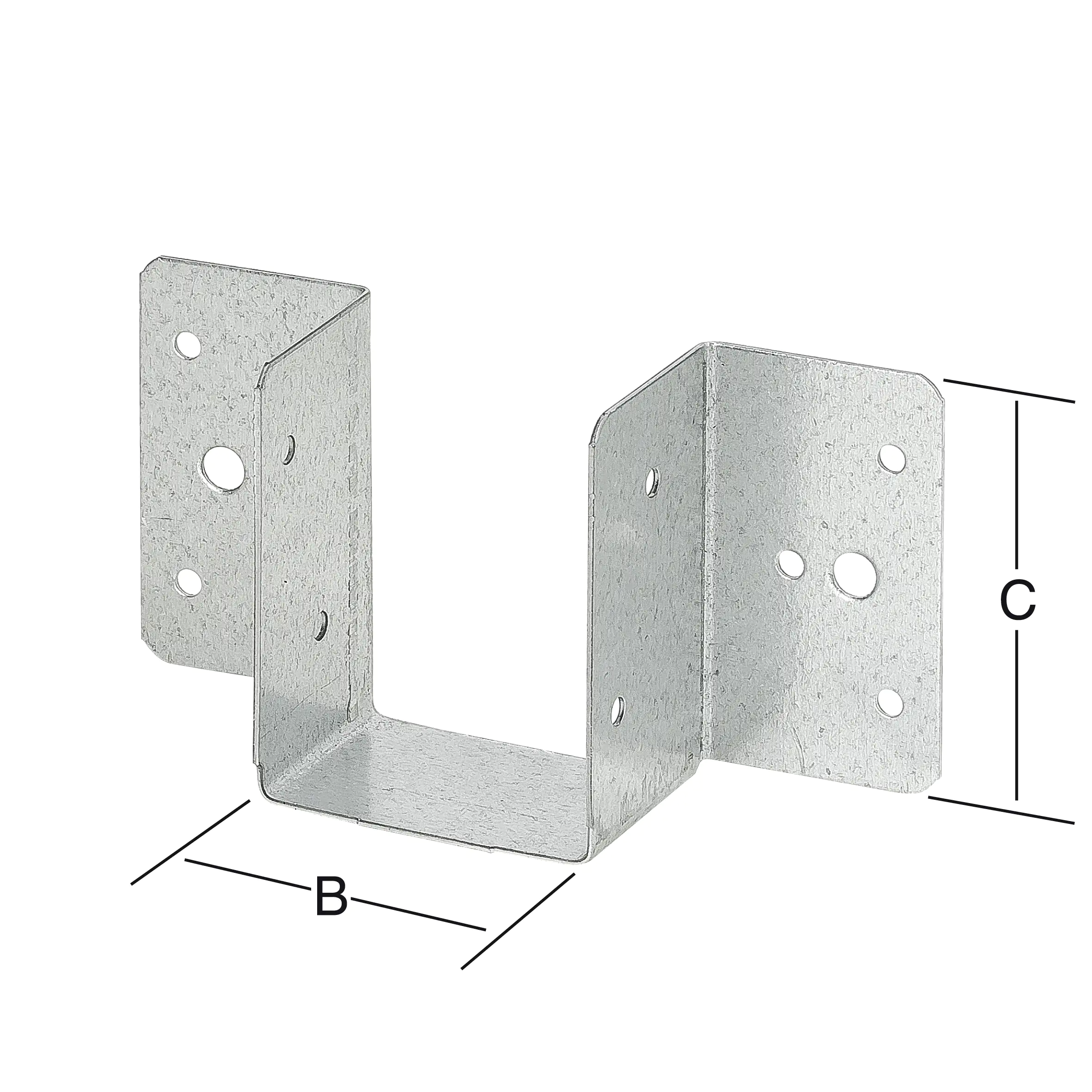 Vormann Leichte Balkenschuhe sendzimir verzinkt 50 x 63 mm