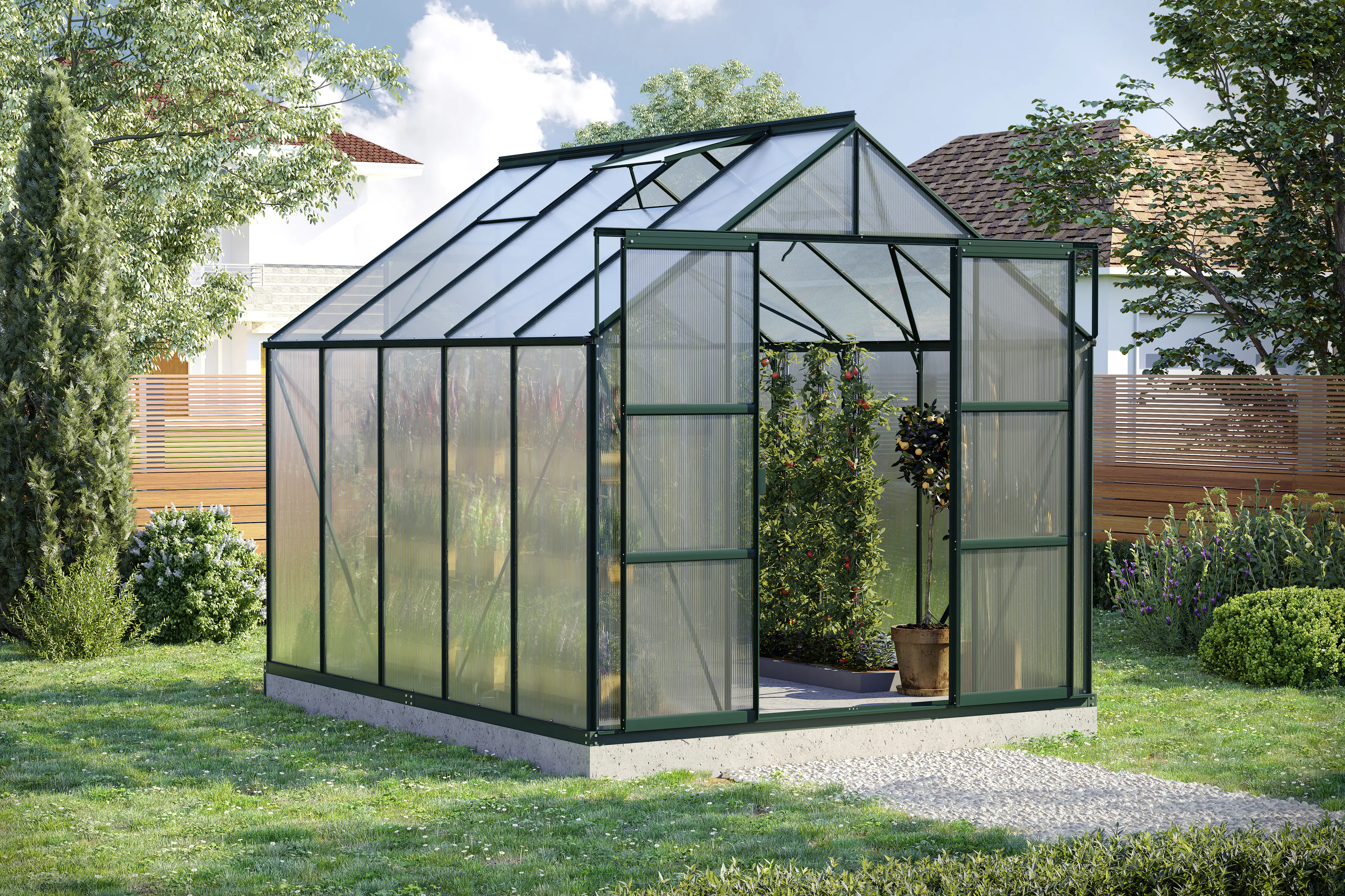 Vitavia Gewächshaus Uranus 8300 254 x 317 cm 6 mm Hohlkammerplatten