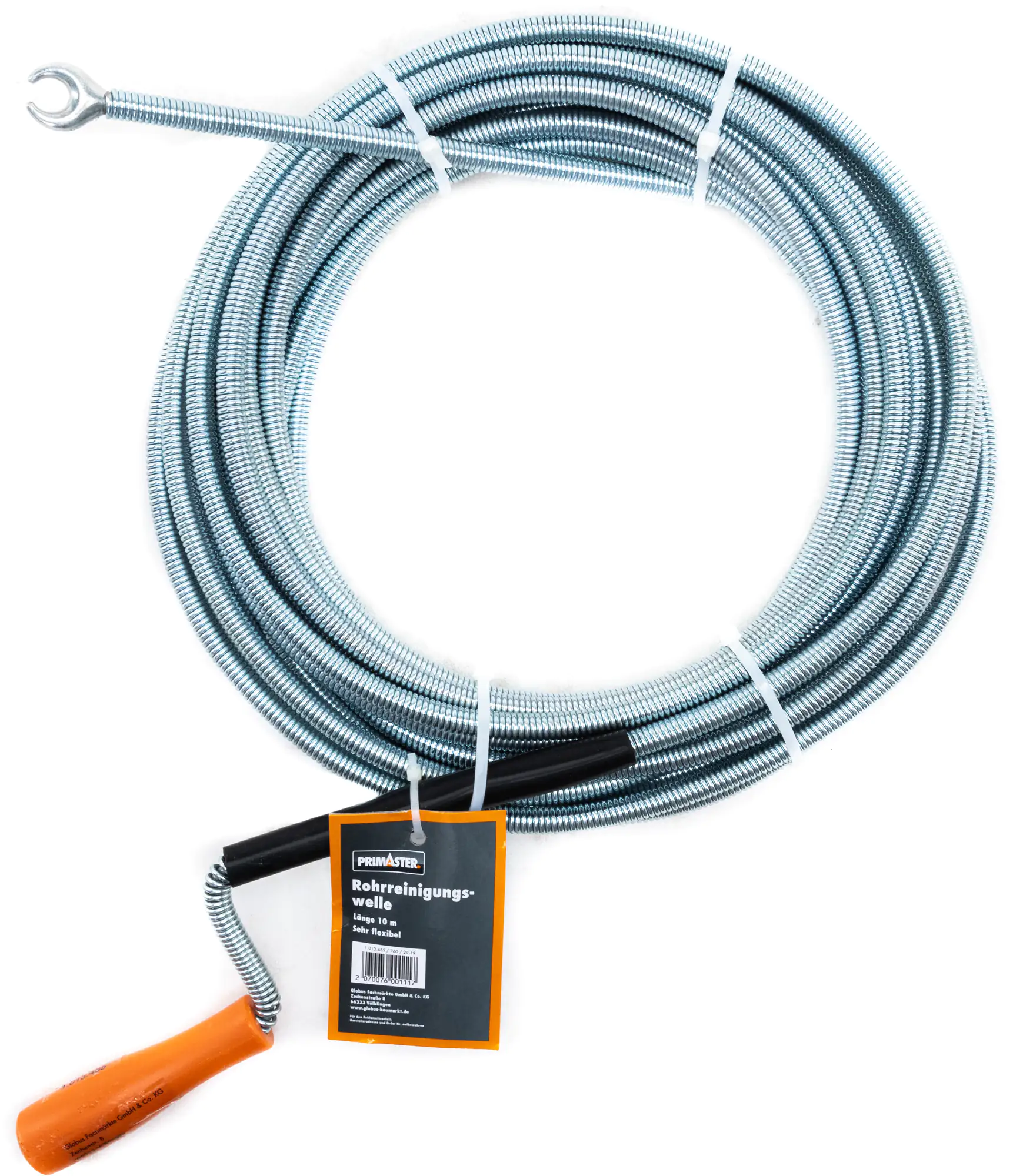 Primaster Rohrreinigungswelle 10 m mit Kurbel Primaster Rohrreinigungswelle 10 m mit Kurbel