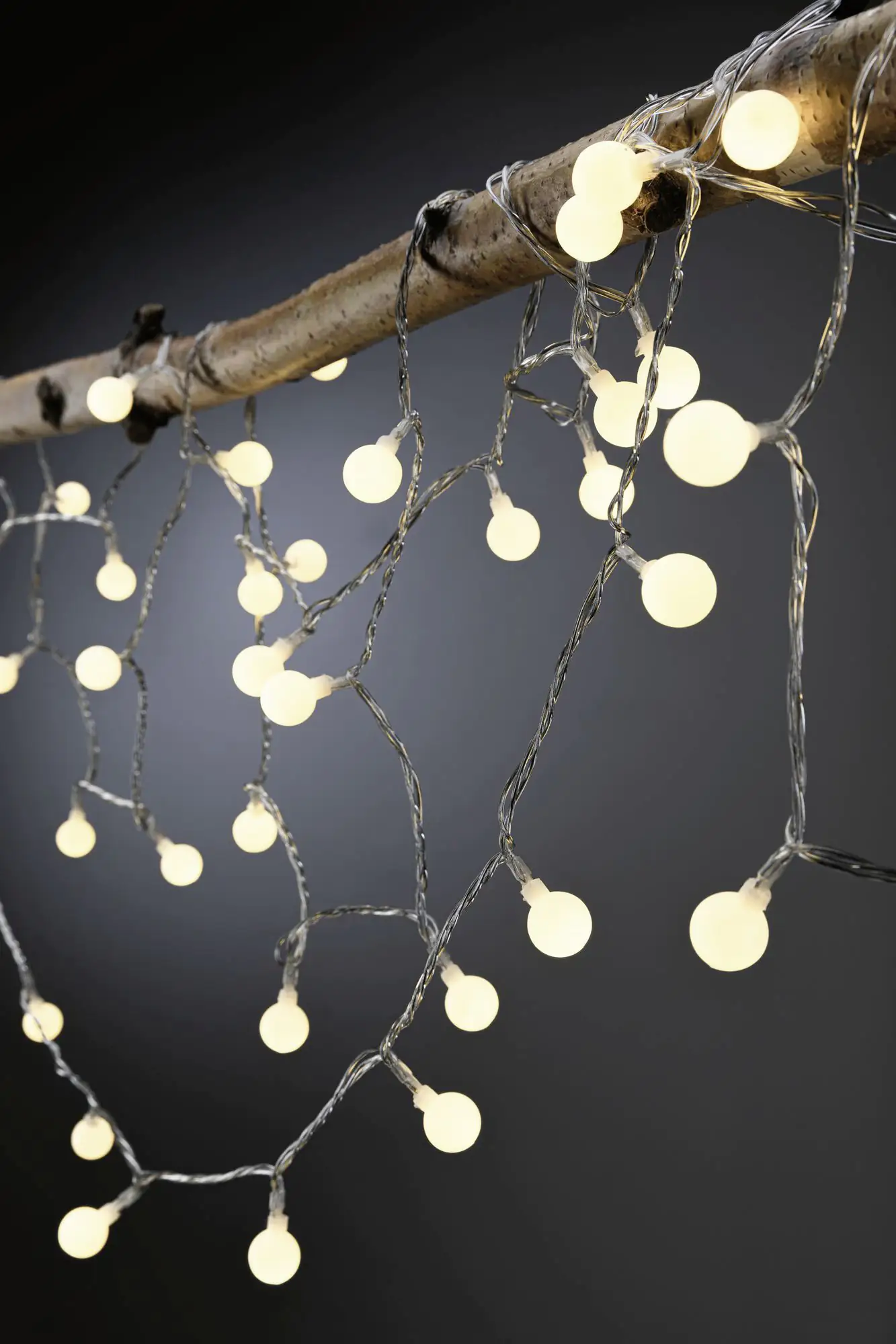 Paulmann Plug & Shine Light Chain 5 Outdoor, schwarz, dimmbar, warmweiß