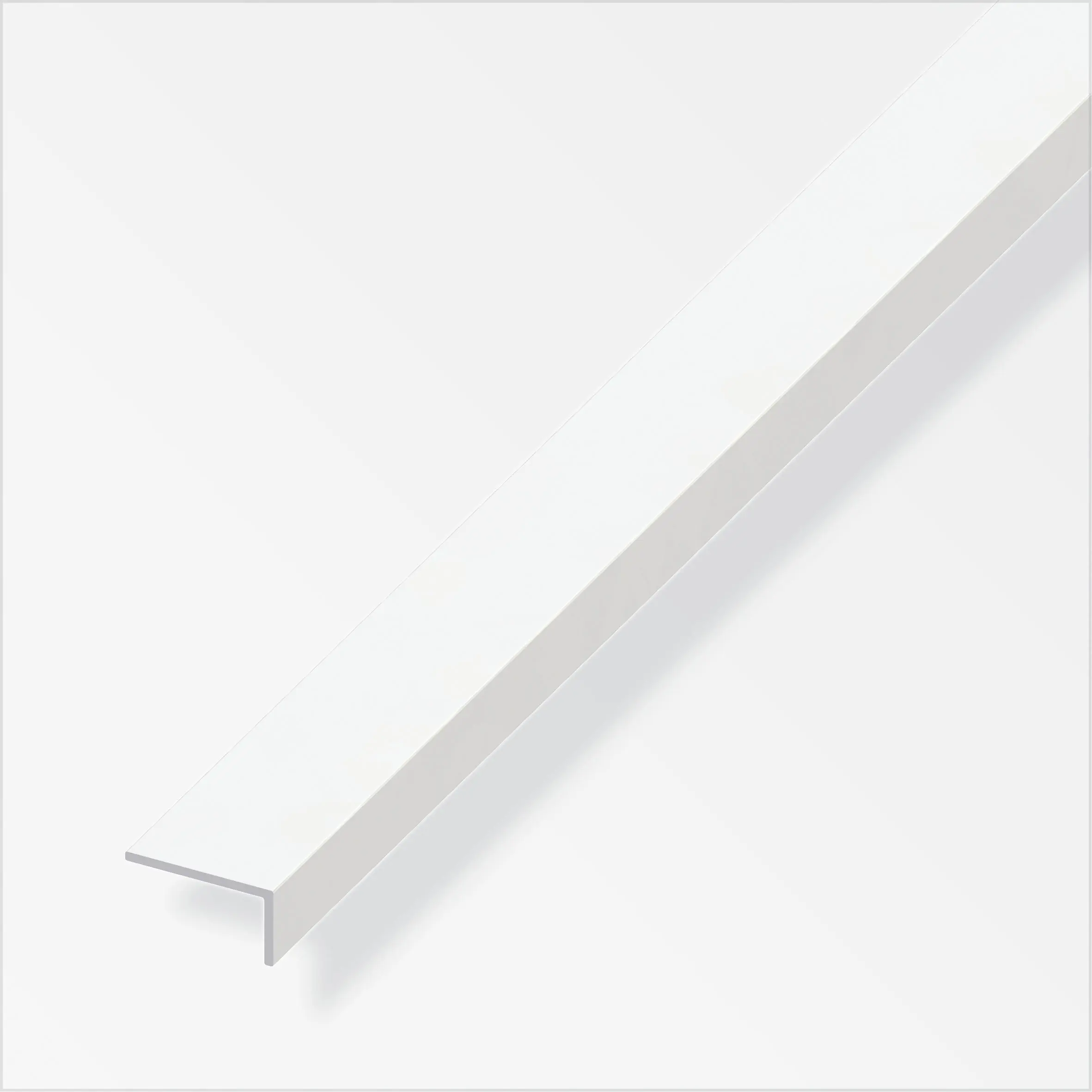 alfer Winkel 1 m, 13 x 22 mm PVC (Kunststoff) glatt weiss