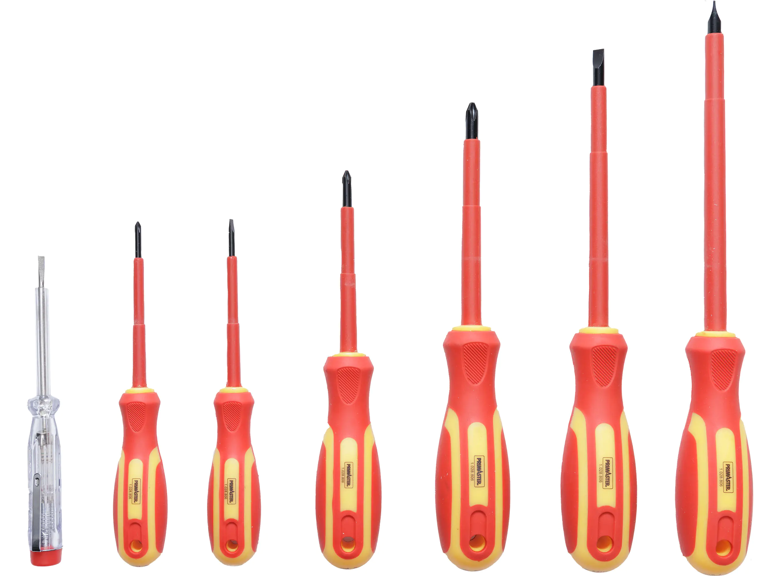 Primaster VDE-Schraubendreher-Set inkl. Spannungsprüfer 7-teilig Primaster VDE-Schraubendreher-Set inkl. Spannungsprüfer 7-teilig