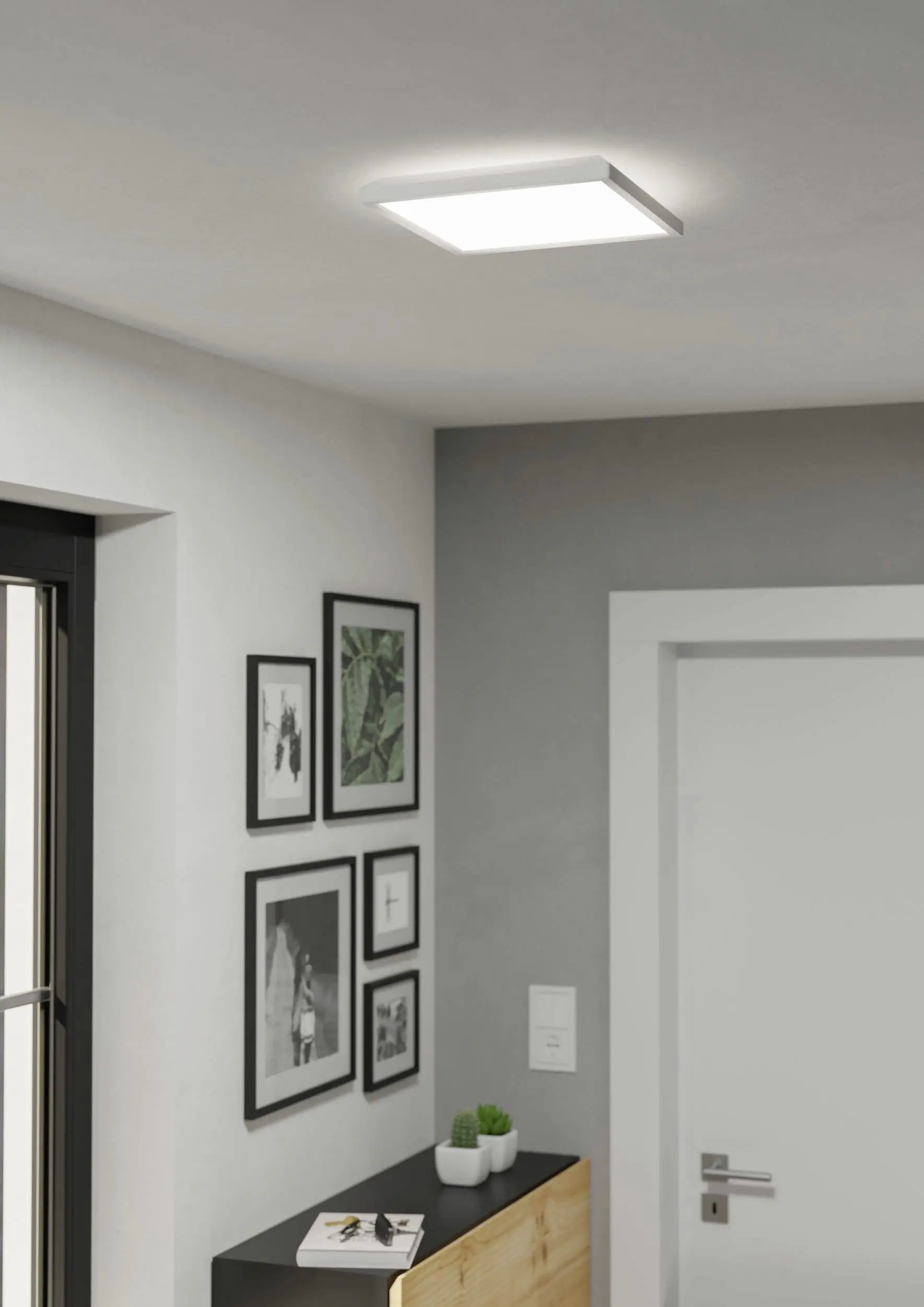 Eglo LED Deckenleuchte Rovito weiß 29 x 29 cm warmweiß-kaltweiß