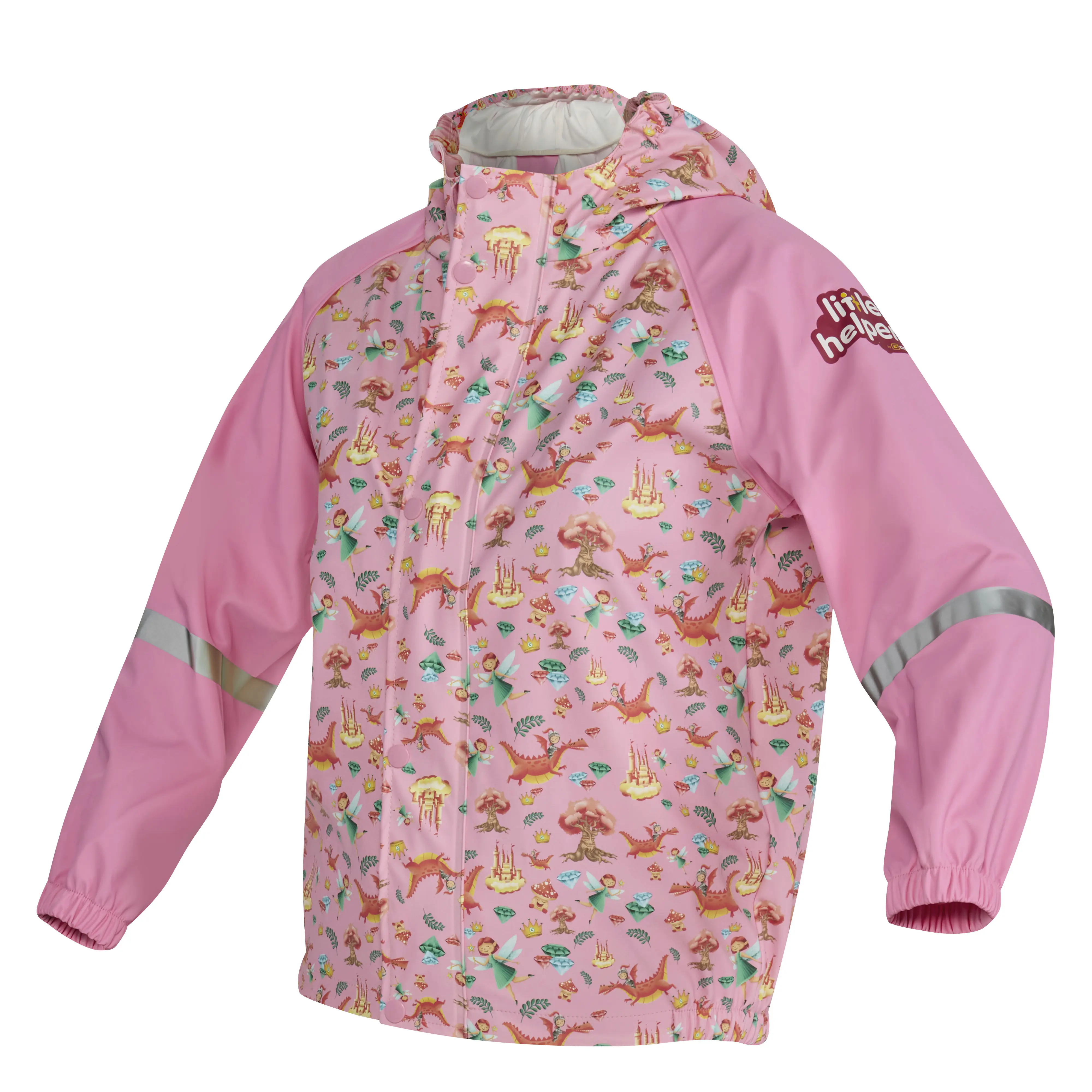 Gebol Regenjacke Little Helpers Märchenwald pink