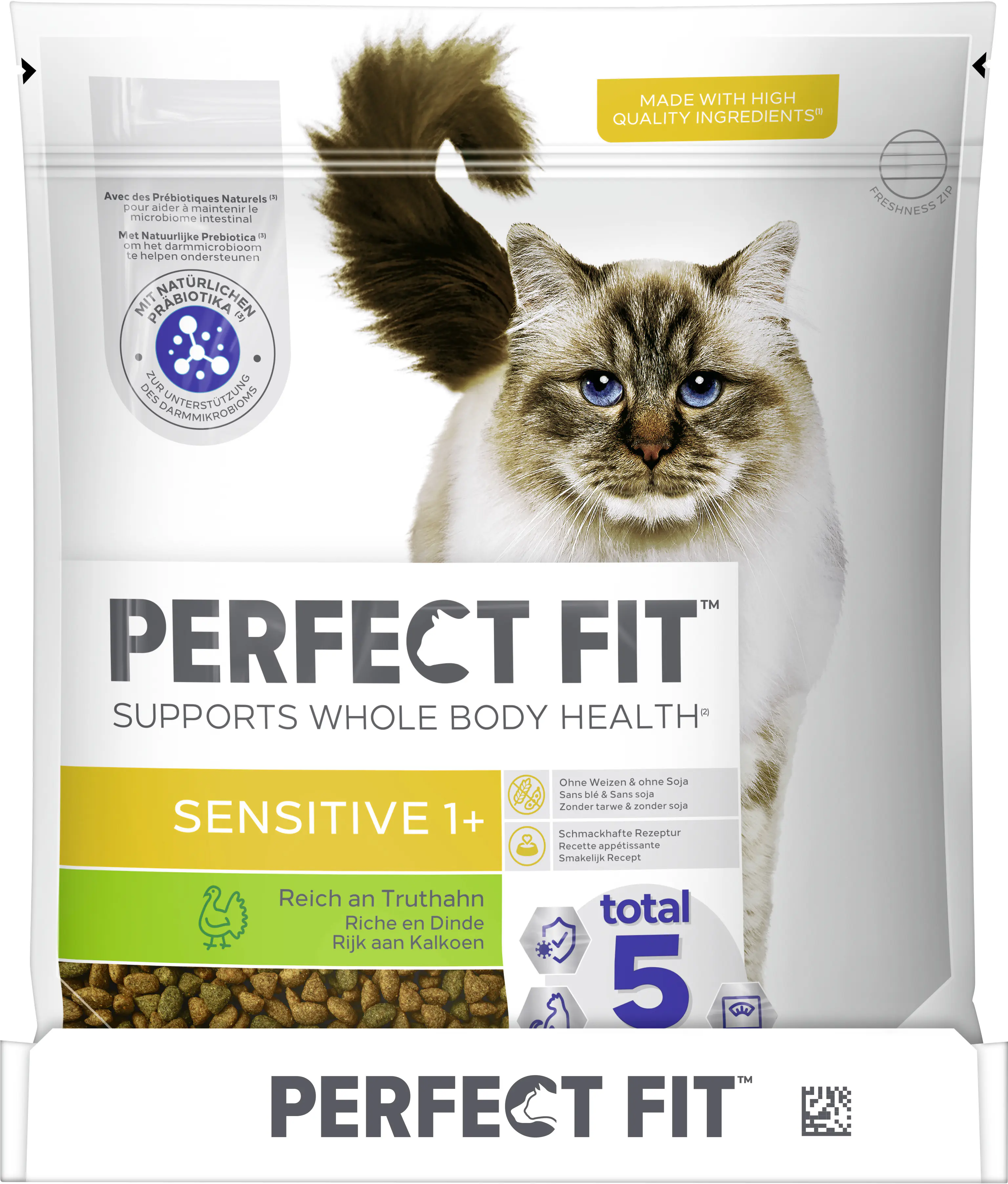 Perfect Fit Sensitiv 1+ Katzentrockenfutter Adult 1,4 kg Truthahn