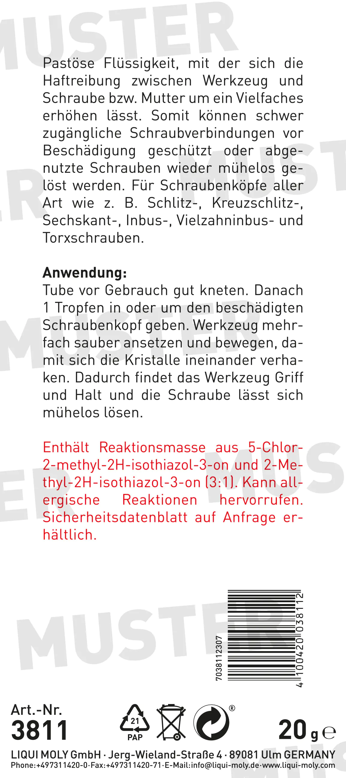 Liqui Moly Schrauben-Grip 20 g Liqui Moly Schrauben-Grip 20 g