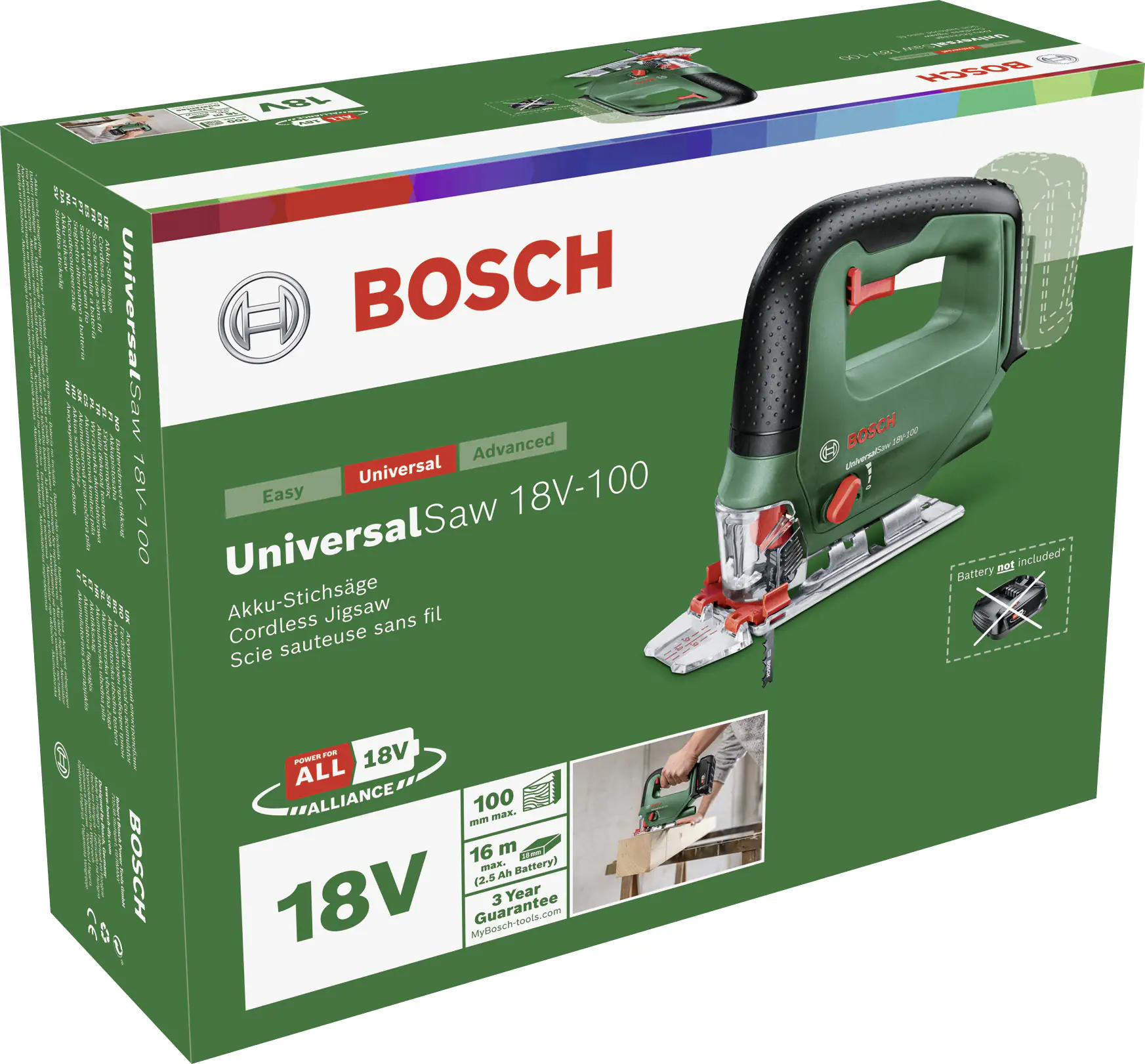 Bosch Akku-Stichsäge UniversalSaw 18V-100 18V Solo Bosch Akku-Stichsäge UniversalSaw 18V-100 18V Solo