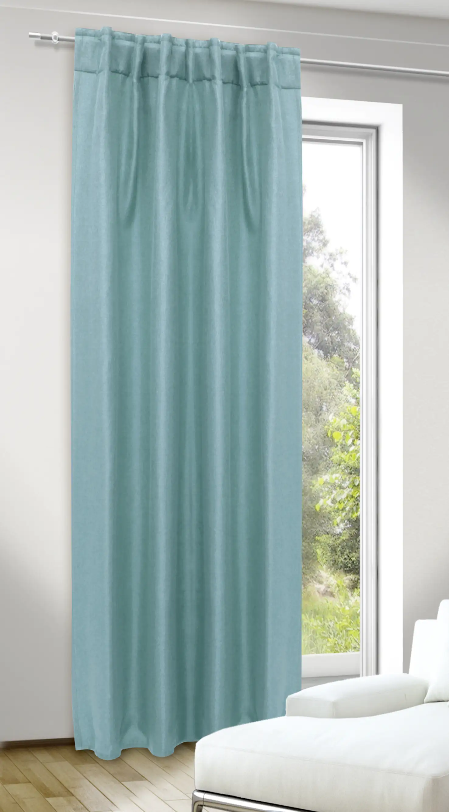 Neusser Collection Schlaufenschal verdeckte Schlaufen petrol 135x245 cm