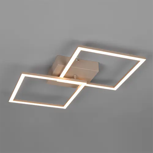 Reality LED-Deckenleuchte Trail 74,5 x 35,2 cm warm beige schwenkbar 