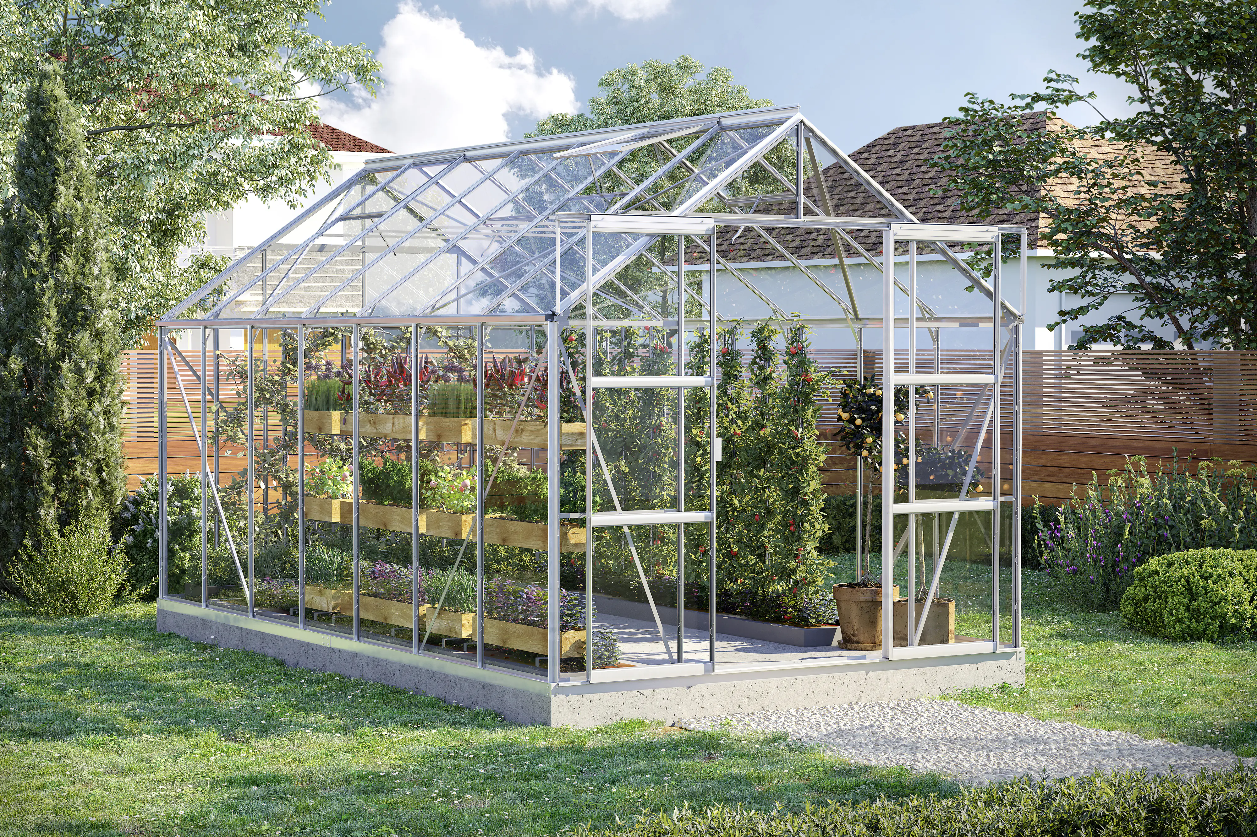 Vitavia Gewächshaus Uranus 11500 254 x 441 cm 3 mm Sicherheitsglas