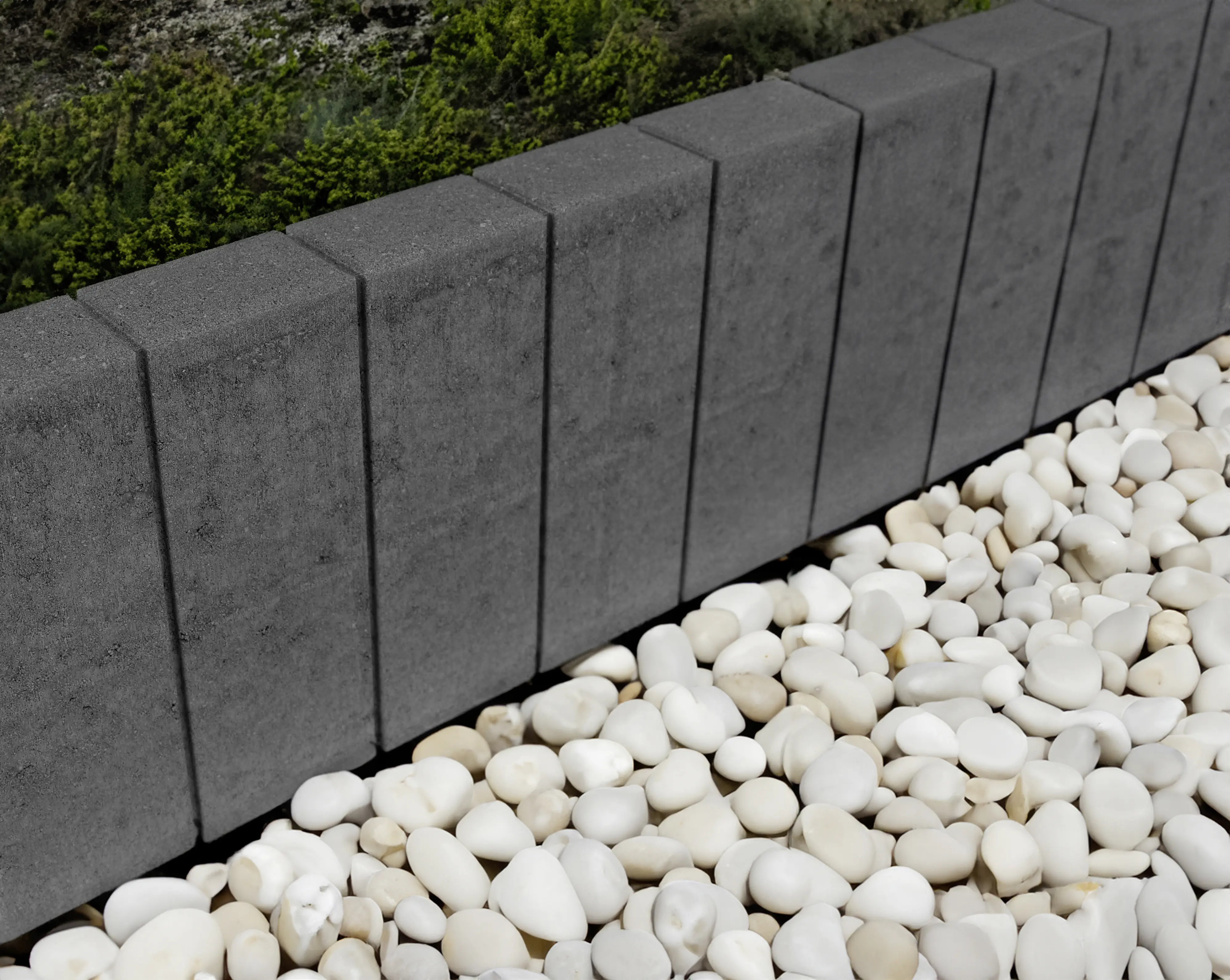 EHL Palisade Palibord Lima Rechteck 50 x 25 x 6 cm anthrazit