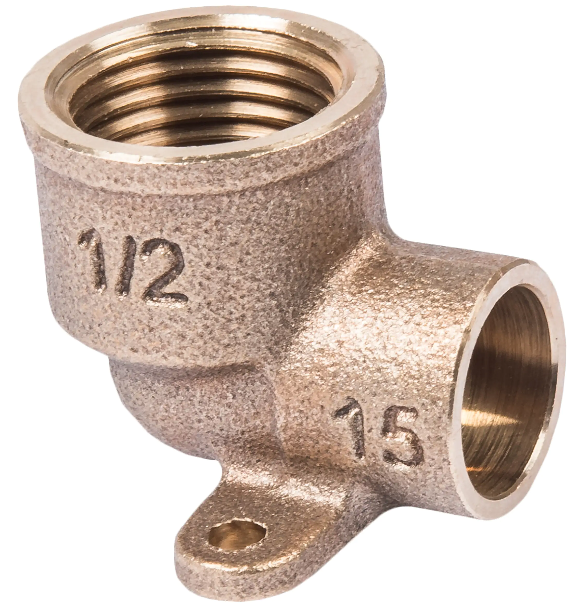 Cornat Löt-Wandscheibe 90° Rotguss, ø 15 mm, 1/2" IG