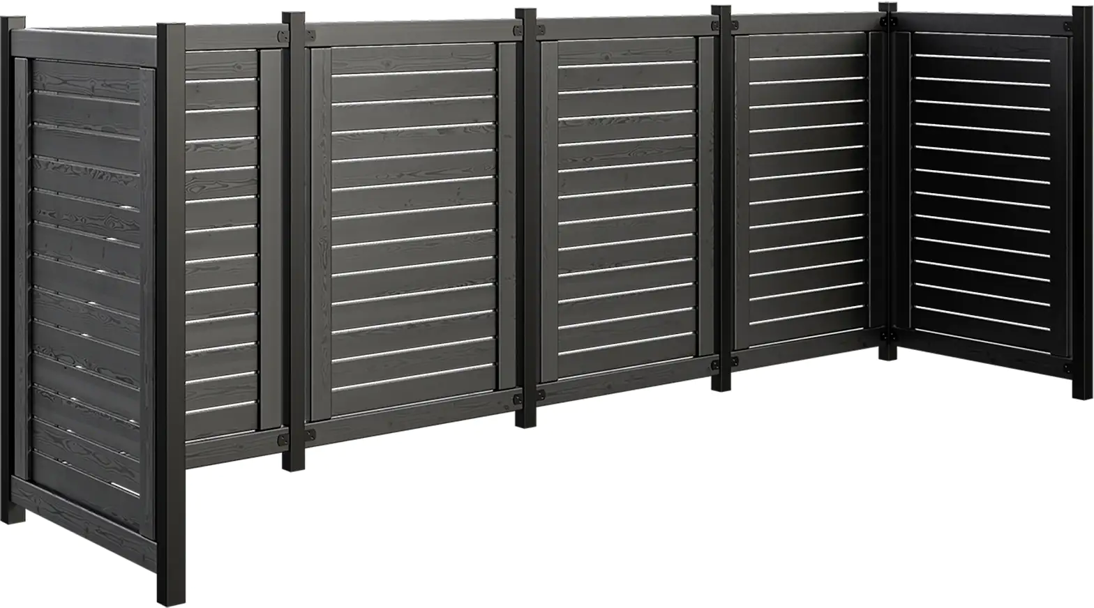 Plus Mülltonnenverkleidung Lund zum Einbetonieren   RAL 9005 Schwarz Plus Mülltonnenverkleidung Lund zum Einbetonieren   RAL 9005 Schwarz