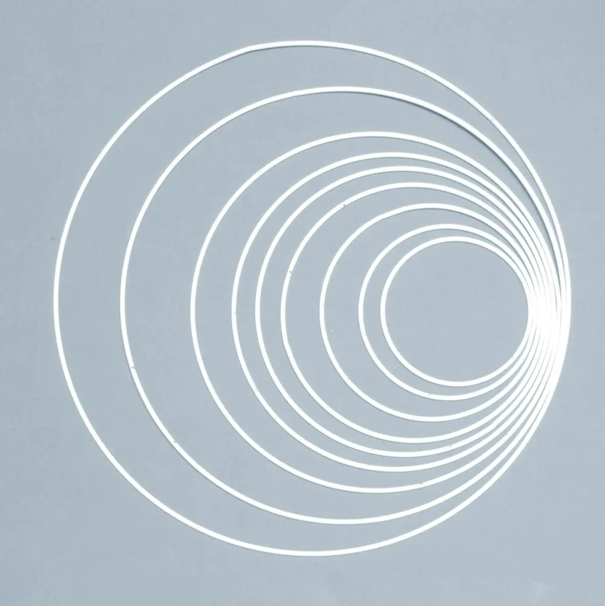 Glorex Metallring weiß, 25 cm