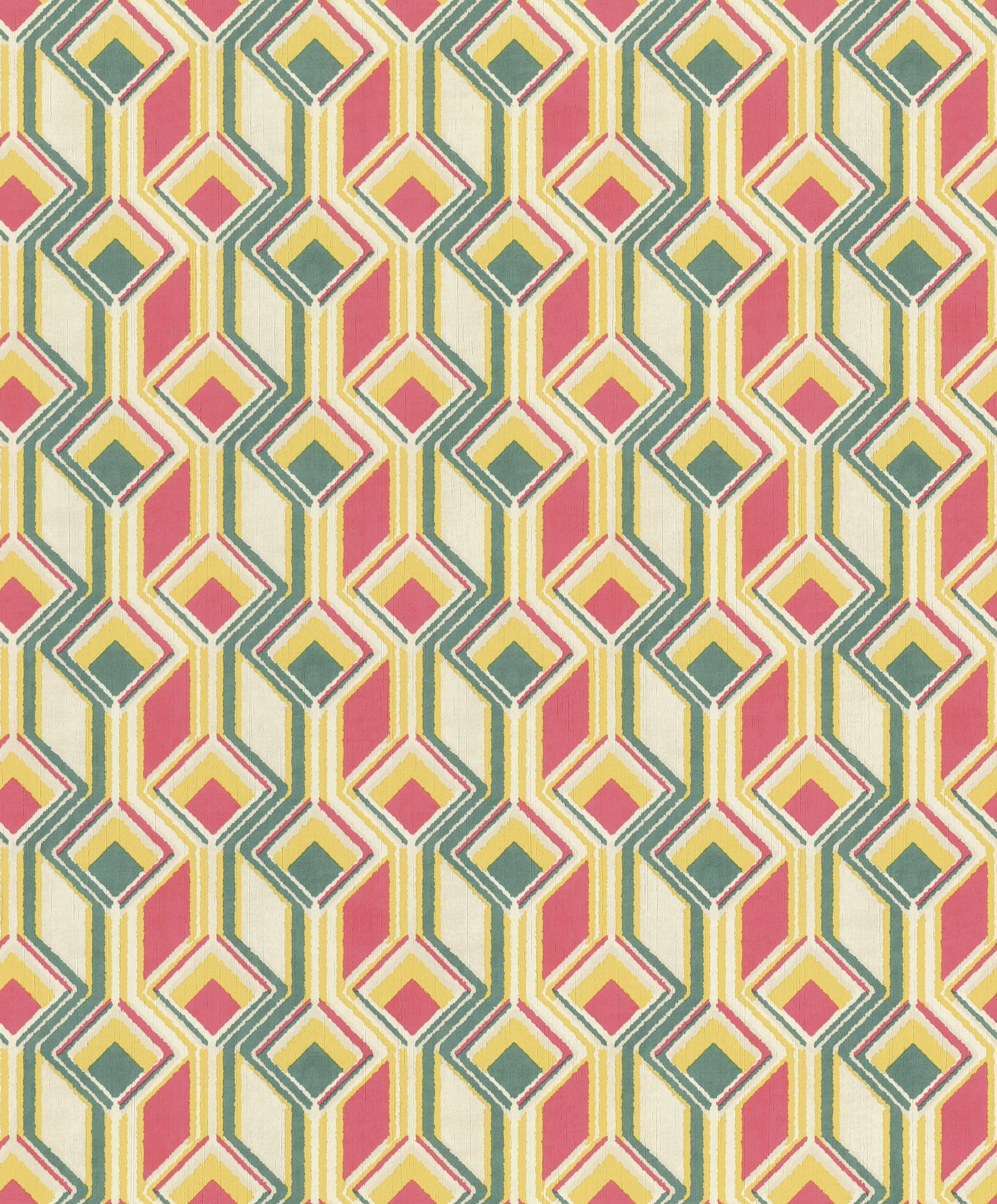 Rasch Vliestapete 746549 Pink-Dunkelpink Muster & Motive 10,05 m x 0,53 m