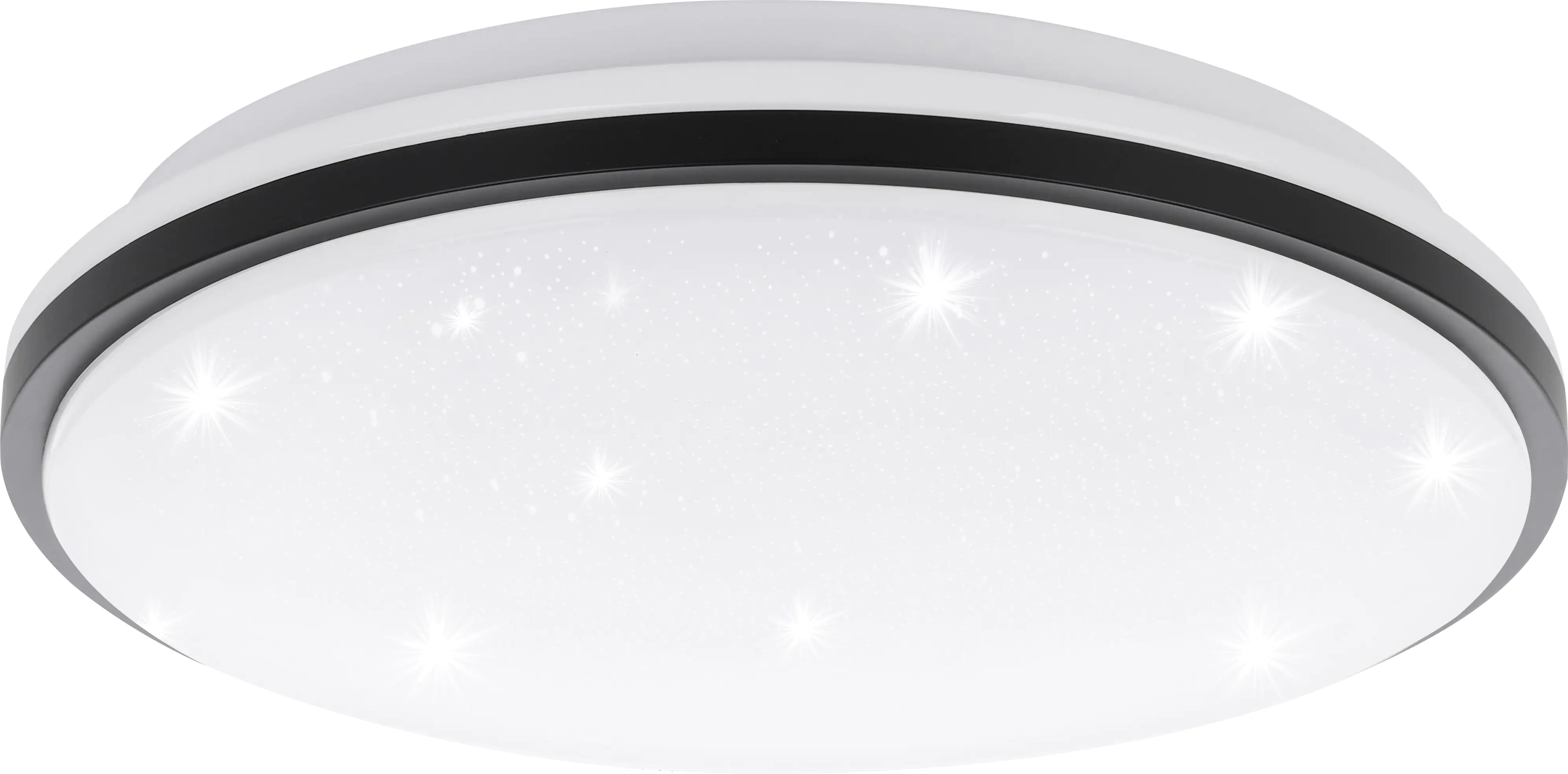 Eglo LED Deckenleuchte Marunella-S schwarz weiß Ø 34 cm mit Kristalleffekt