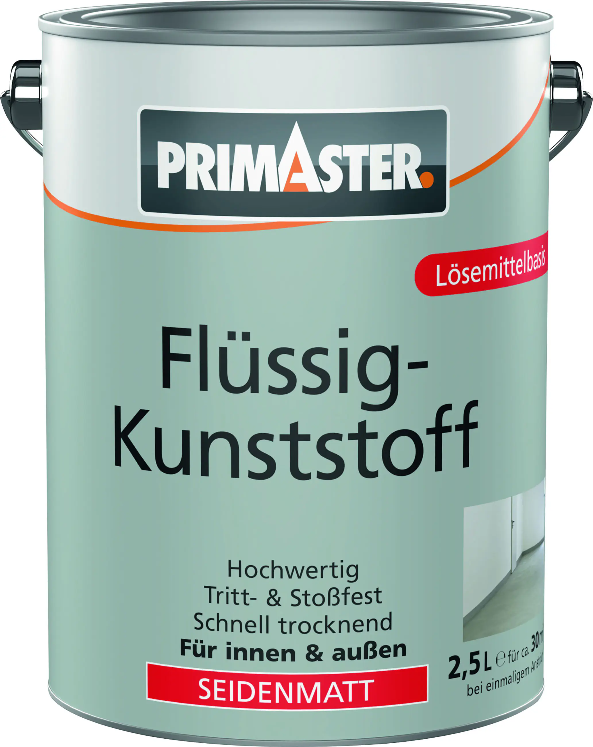 Primaster Flüssigkunststoff seidenmatt 2,5 L kieselgrau Primaster Flüssigkunststoff seidenmatt 2,5 L kieselgrau