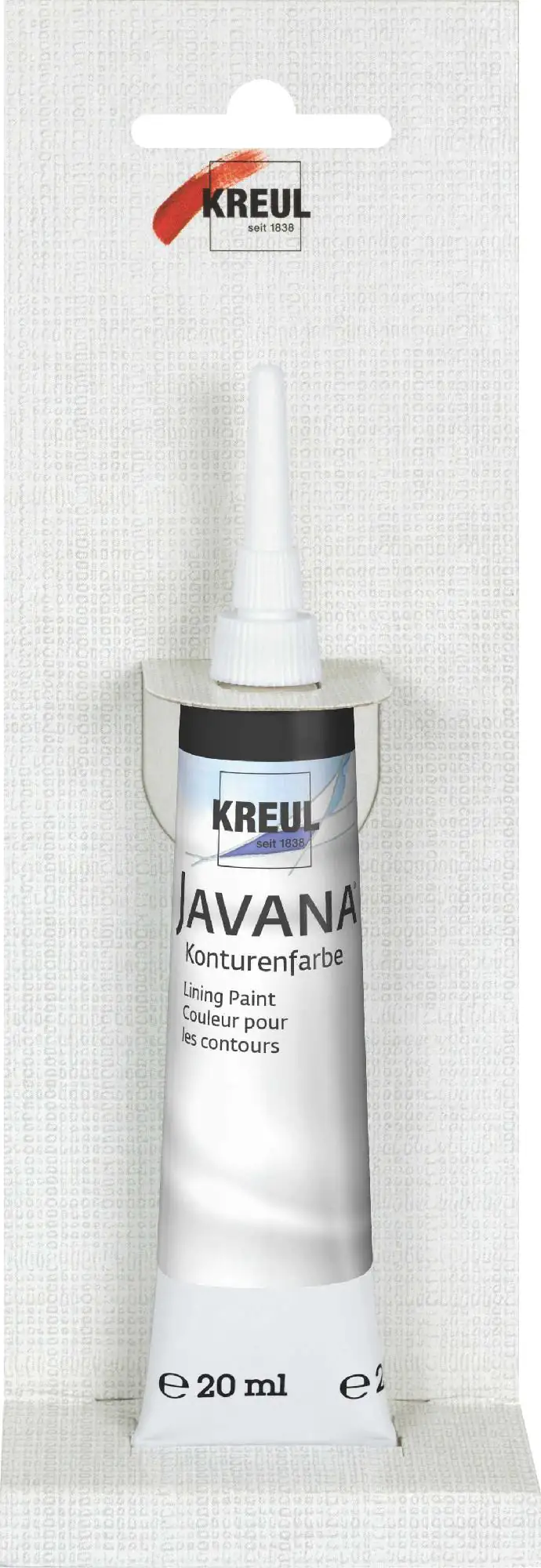 Kreul Javana Konturenfarbe schwarz 20 ml Tube