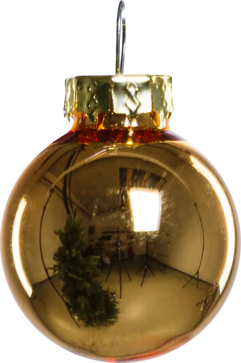 2076601538721_02 TrendLine Weihnachtskugeln aus Glas Ø 2,5 cm gold 24 Stück