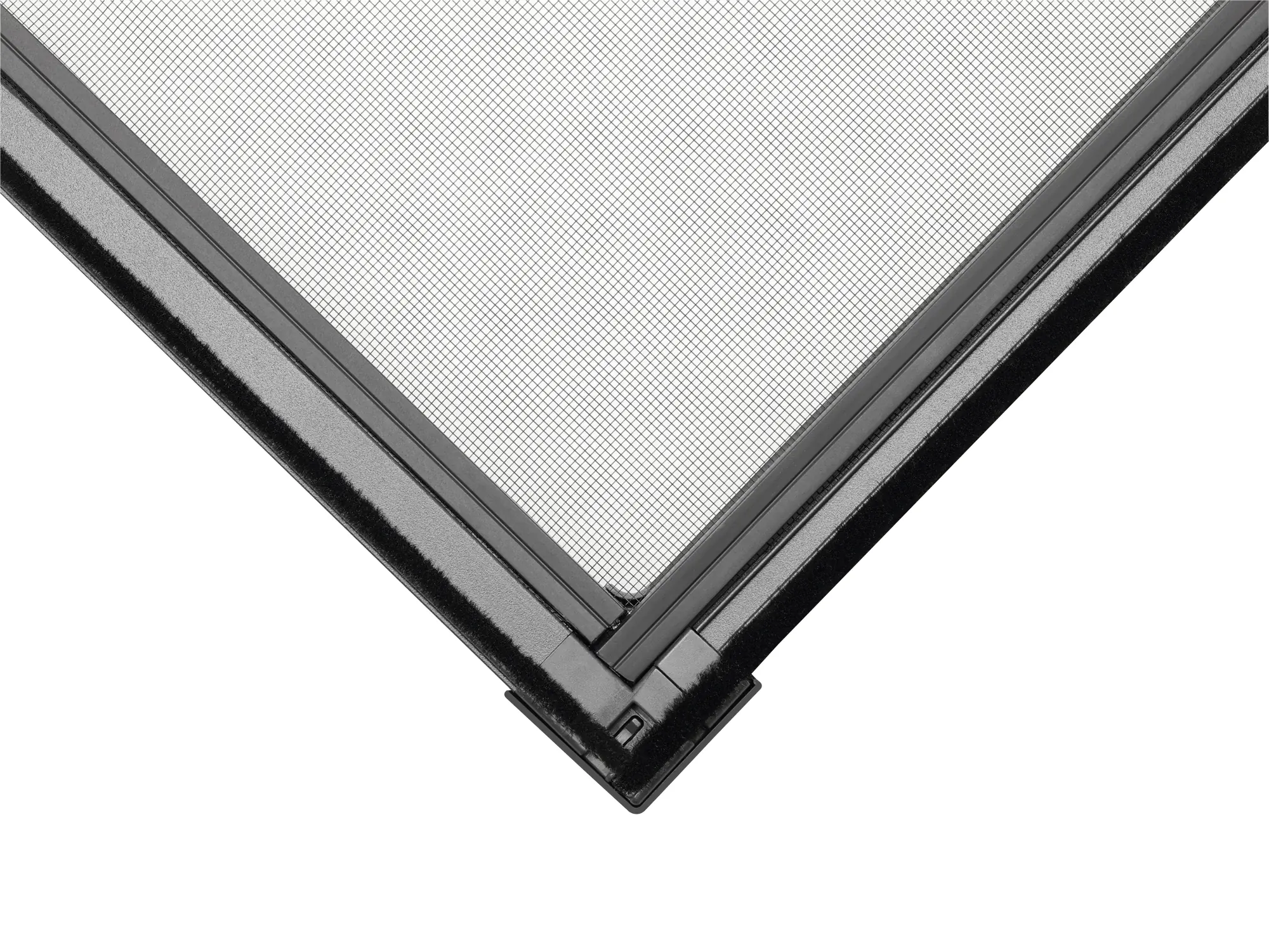 tesa Fliegenschutz-Fenster FALT 80 x 80 - 140 x 140 cm anthrazit/anthrazit