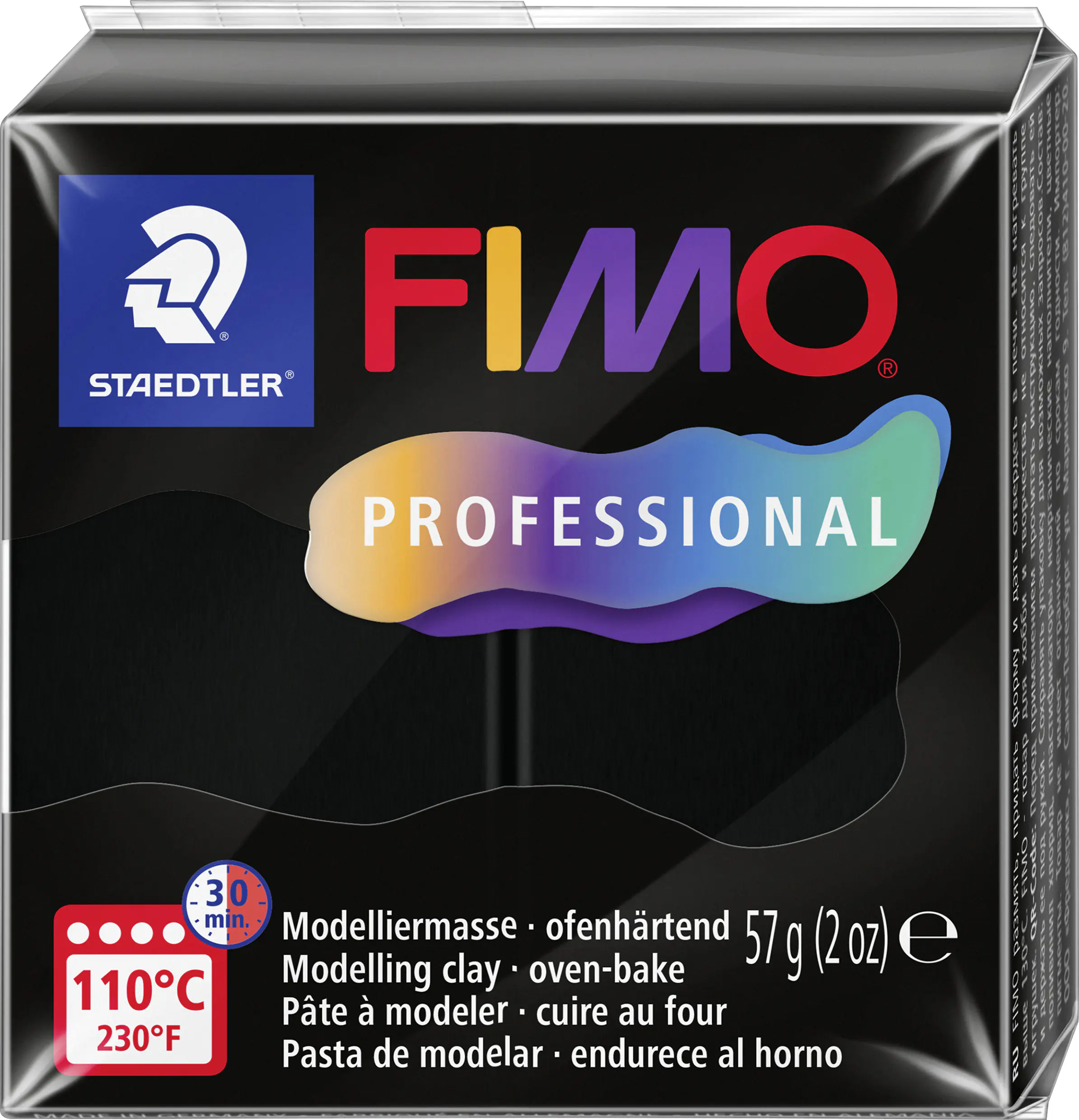 Fimo Modelliermasse professional schwarz 57 g
