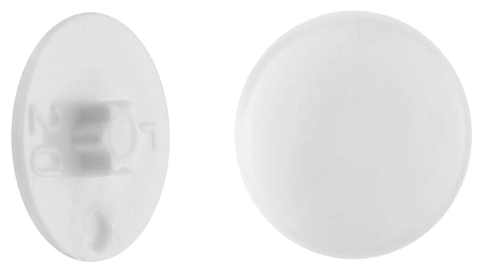 Abdeckkappen Ø 13,5 mm für TX 25 Schrauben weiß - 50 Stk.