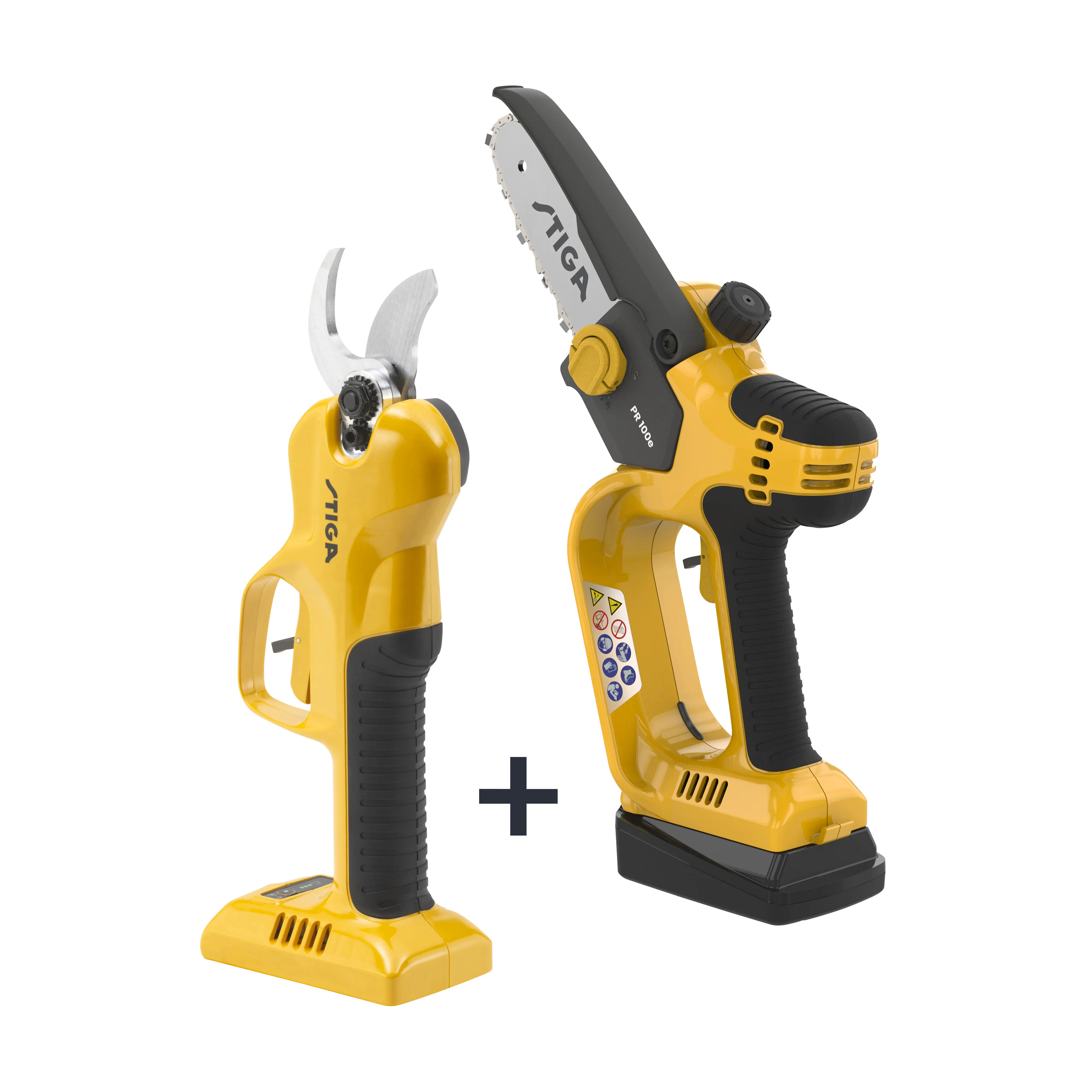 STIGA Akku-Handegeräte-Set SC 100 & PR 100 inkl. 1x 20 V 2 Ah Akku. u Ladegerät