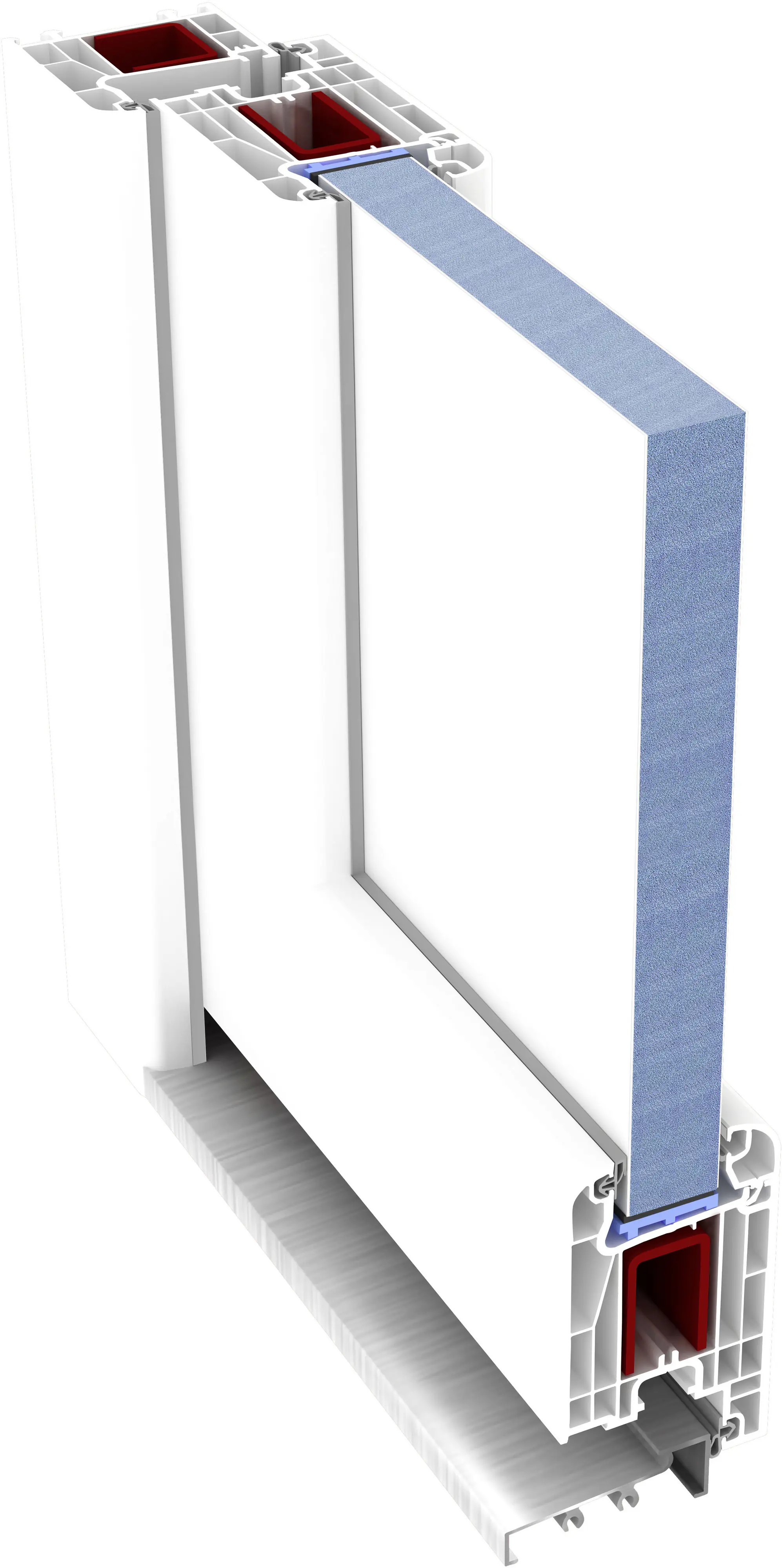 Panto Nebeneingangstür Kunststoff 511 98 x 198 cm DIN links weiß