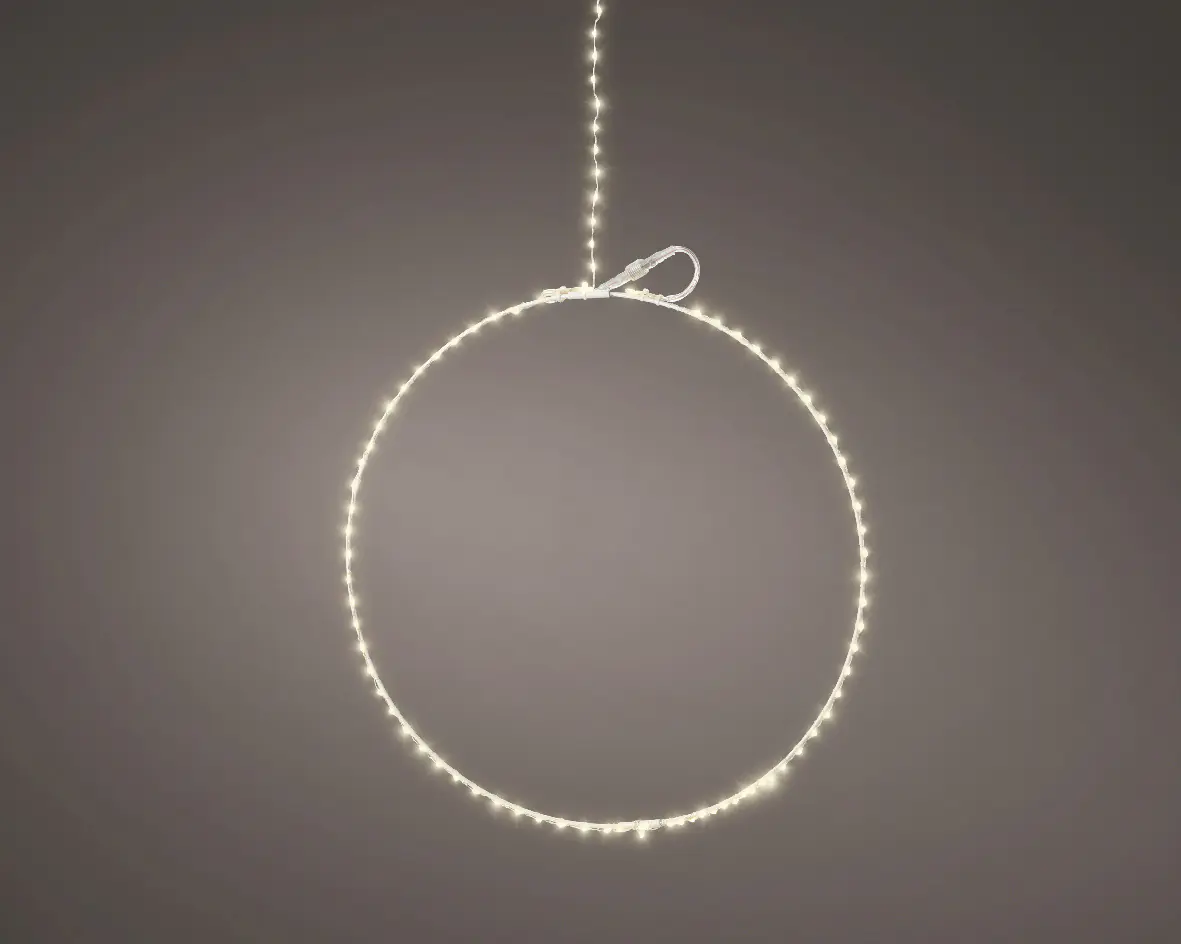 Kaemingk Metall Kreis beleuchtet 165 Lichter Ø 58 cm