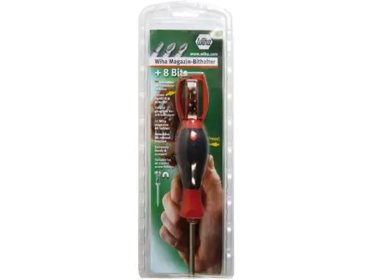 Wiha Schraubendreher mit Bitmagazin 8-teilig 1/4" x 25 mm