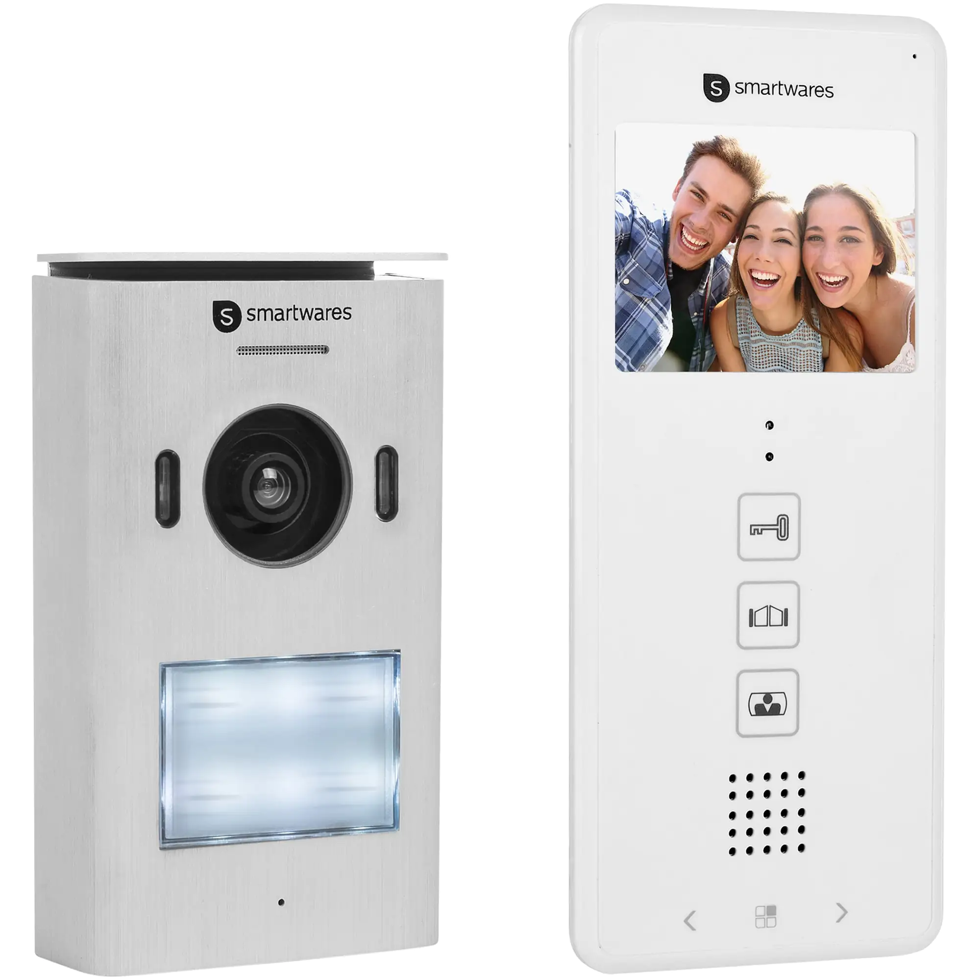 Smartwares Video Türgegensprechanlage für 1 Wohnung 8,9 cm Display