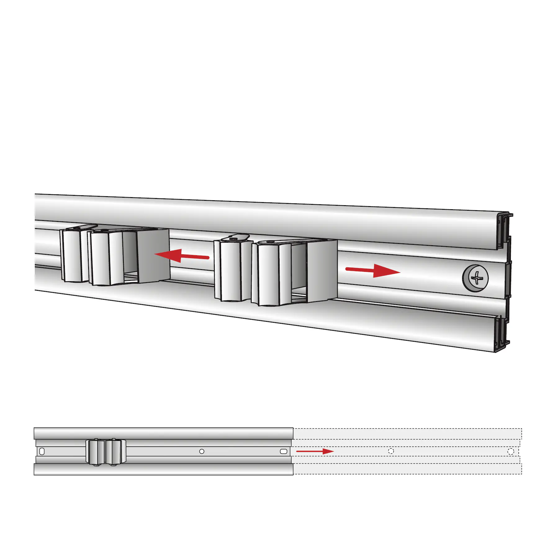 Wagner Gerätehalterleiste mit 5 Halter ausziehbar 60-110 cm Wagner Gerätehalterleiste mit 5 Halter ausziehbar 60-110 cm