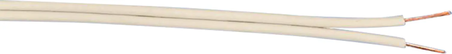 Zwillingsleitung isolierte Litze 2 x 0,75 - 10 Meter schwarz