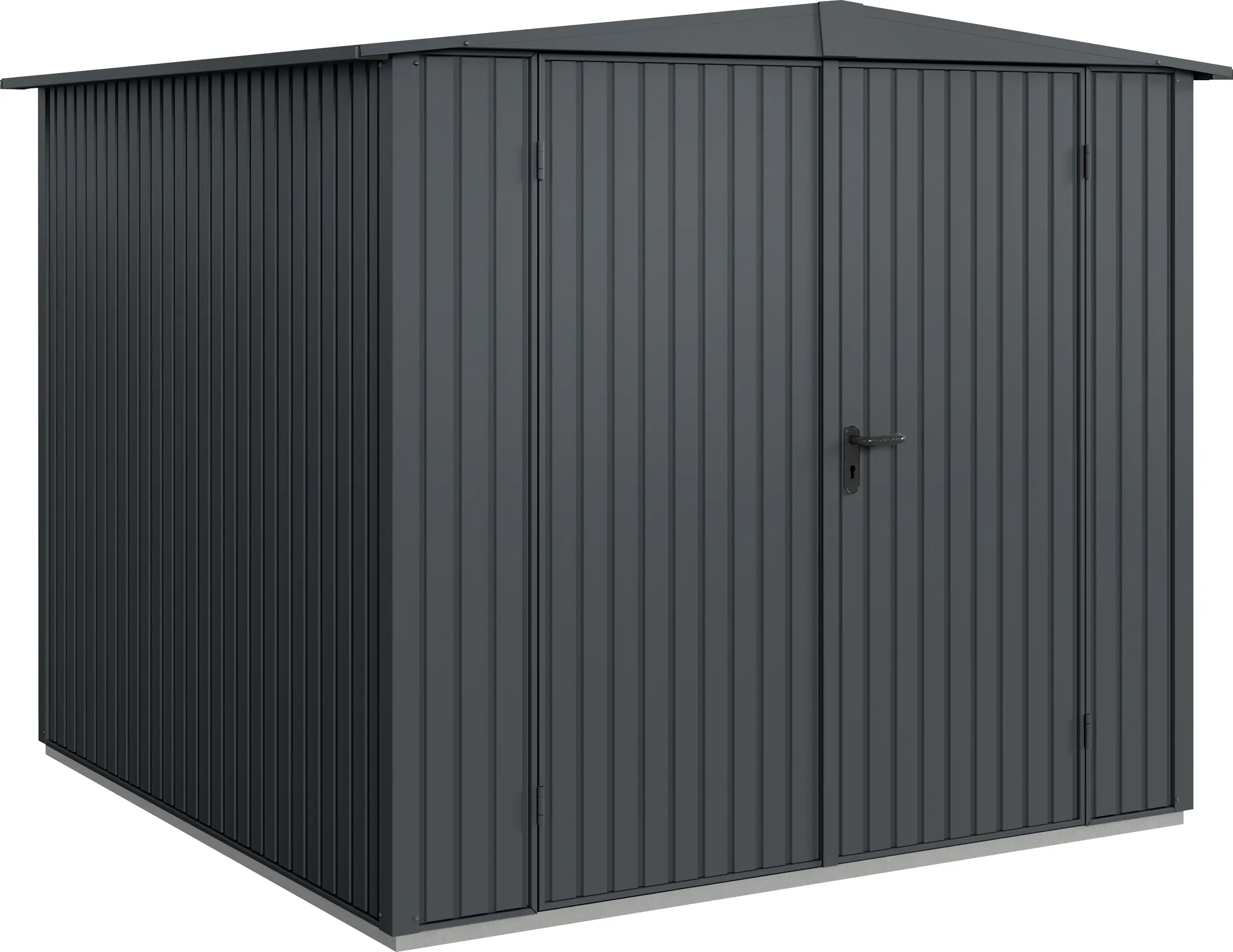EcoStar Gerätehaus Trend-S Typ 2 258,8 x 247,7 x 216 cm anthrazitgrau