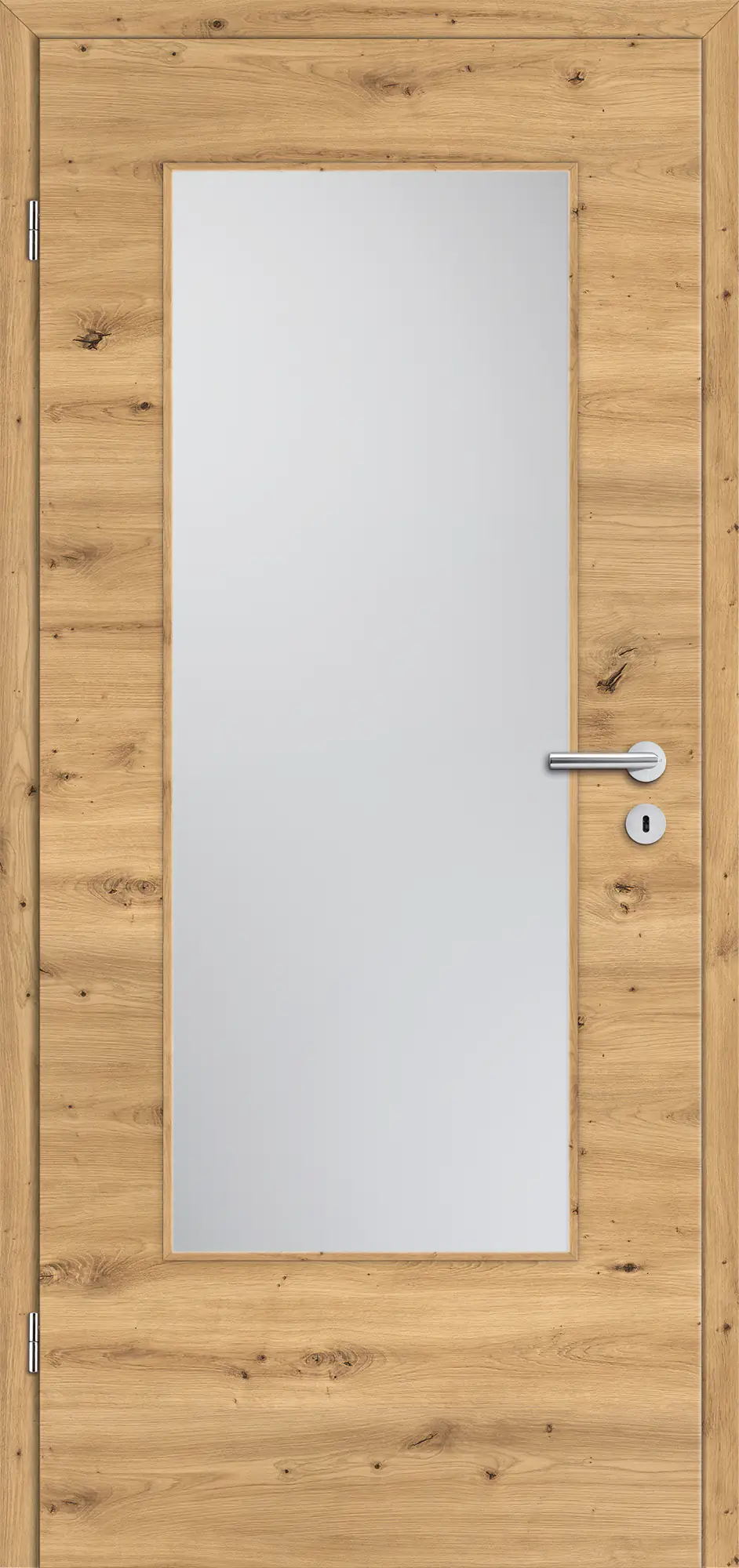 Borne Zimmertüren CPL Eiche astig quer mit Lichtausschnitt 