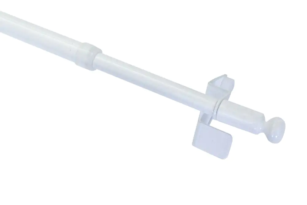 Gardinia Klemmstange Press & Go Filigrano Kugel, weiß, 30 - 50 cm