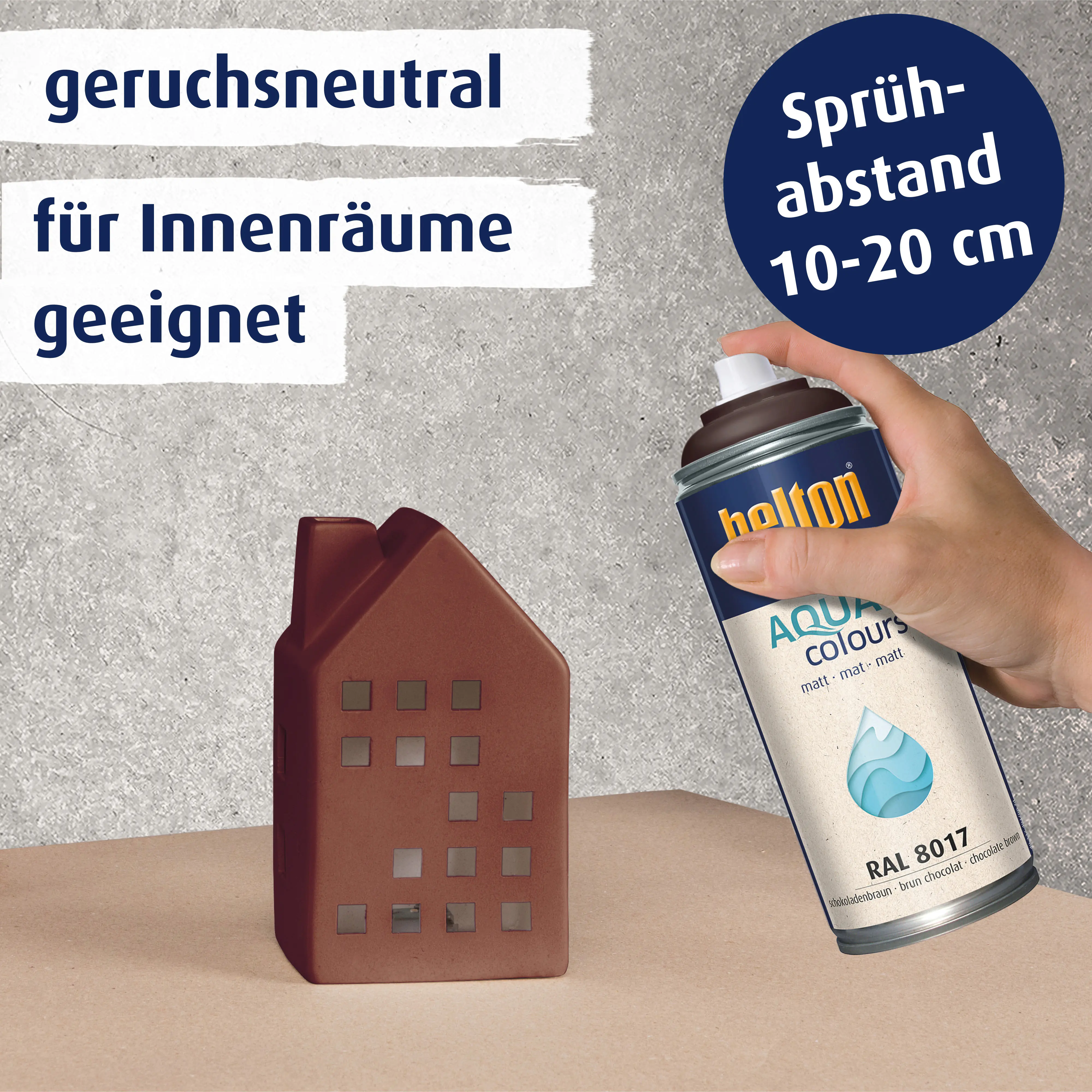 belton free Lackspray AQUAcolours 400 ml schokobraun matt