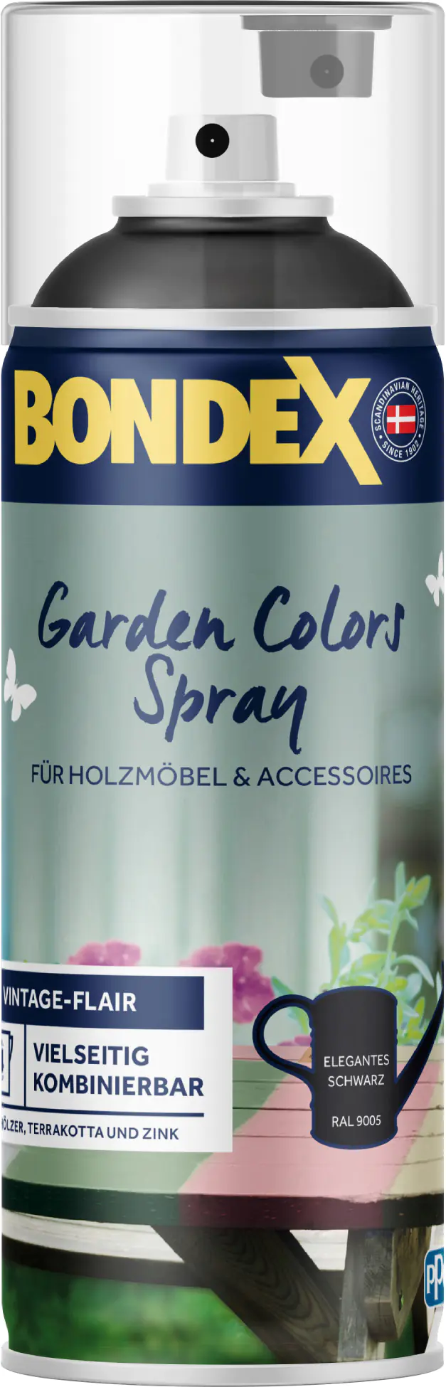 Bondex Garden Colors Spray Elegantes Schwarz (RAL 9005) 400 ml Bondex Garden Colors Spray Elegantes Schwarz (RAL 9005) 400 ml