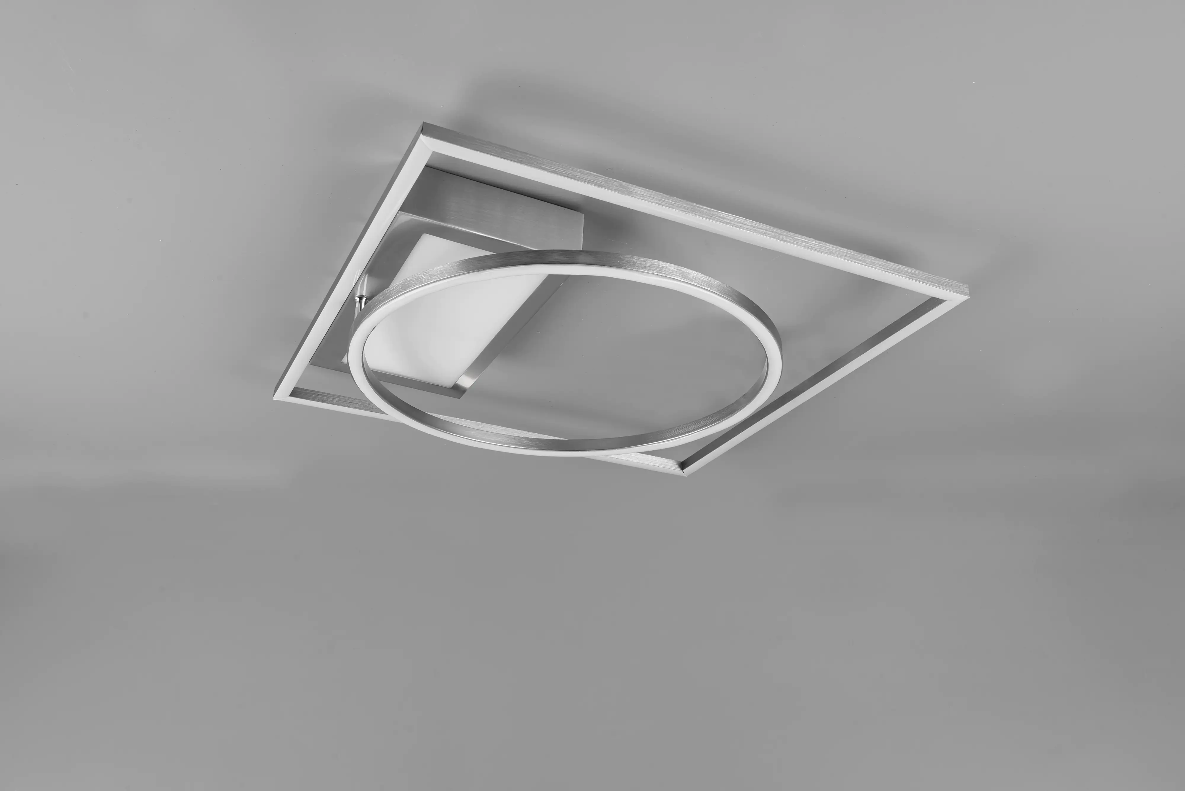 Trio LED Deckenleuchte Downey nickel matt, Fernbedienung, schwenkbar