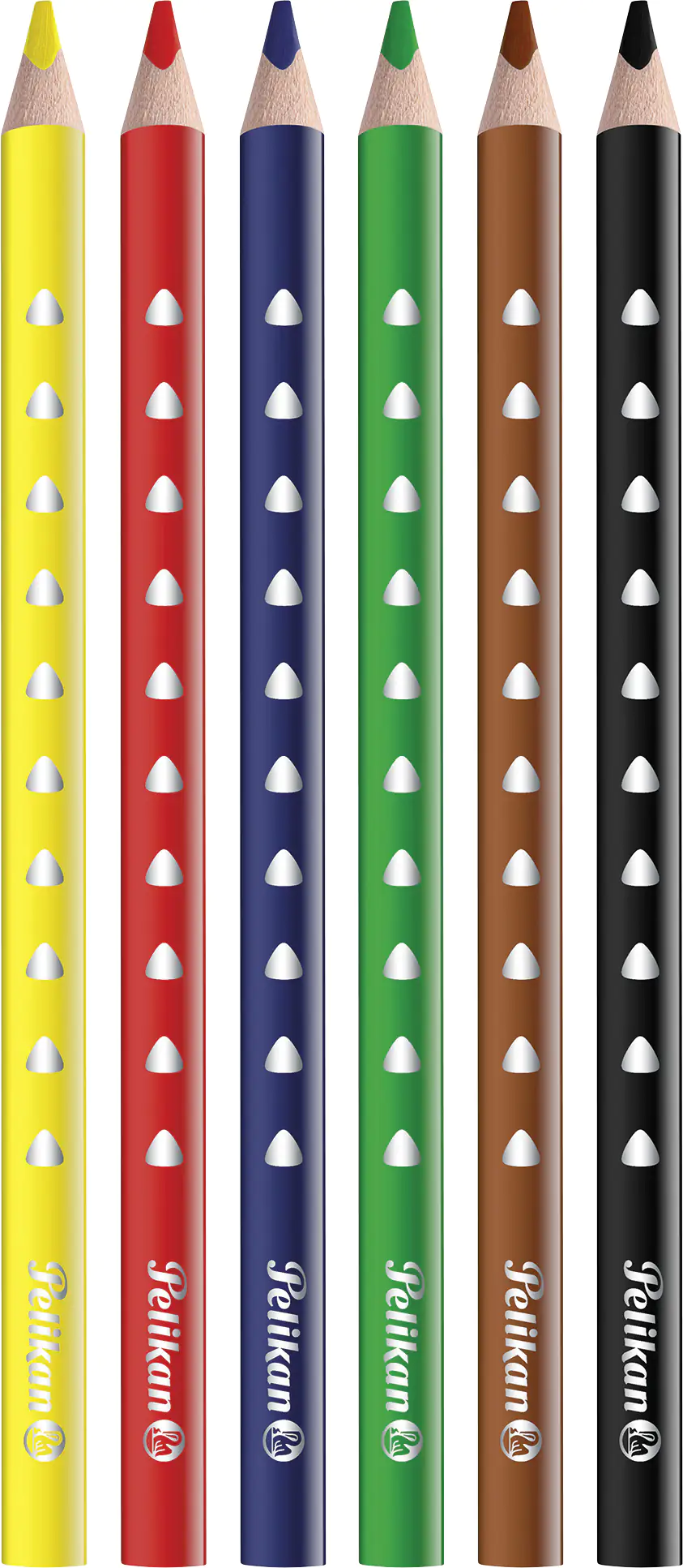 Pelikan Buntstifte Silverino 6er Set dreieckig dick