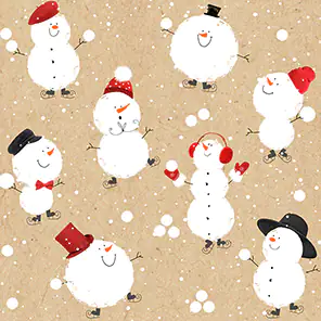 Braun & Company Servietten Motiv Atelier Winter Fun 33 x 33 cm - 20er Pack