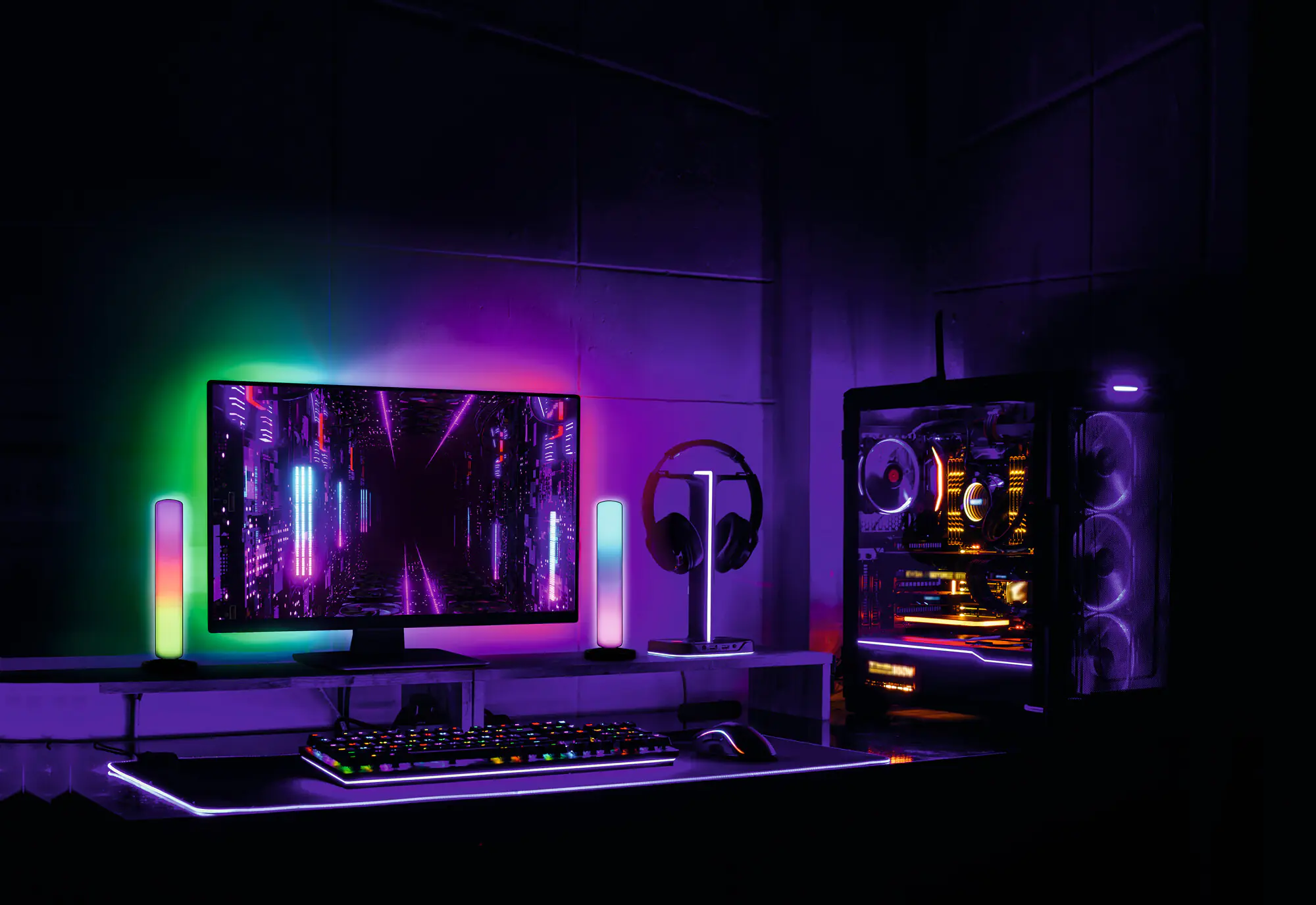 Ledvance Smart+ LED Stehleuchte Corner Slim schwarz 80 x 8 cm 8 W RGBW Ledvance Smart+ LED Stehleuchte Corner Slim schwarz 80 x 8 cm 8 W RGBW