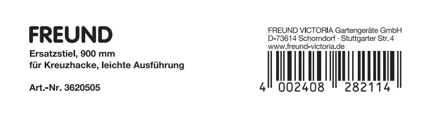 Freund Victoria Kreuzhackenstiel für 1,5 kg Kreuzhacke